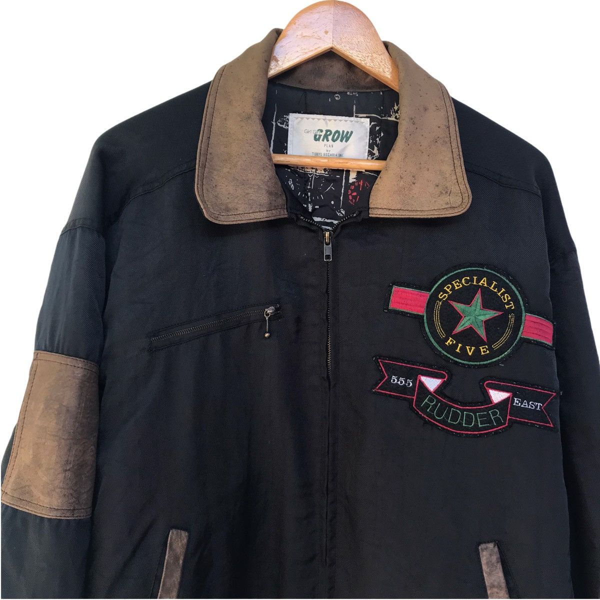 Japanese Brand × Vintage Vintage Bomber Jacket Big Logo Embroidery ZappFlap Fly Size US L / EU 52-54 / 3 - 4 Thumbnail