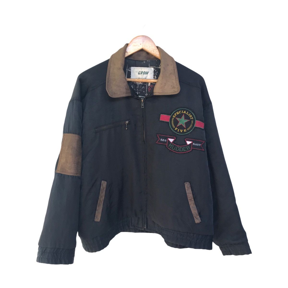 Japanese Brand × Vintage Vintage Bomber Jacket Big Logo Embroidery ZappFlap Fly Size US L / EU 52-54 / 3 - 2 Thumbnail