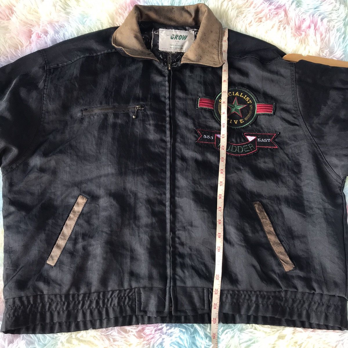 Japanese Brand × Vintage Vintage Bomber Jacket Big Logo Embroidery ZappFlap Fly Size US L / EU 52-54 / 3 - 16 Thumbnail