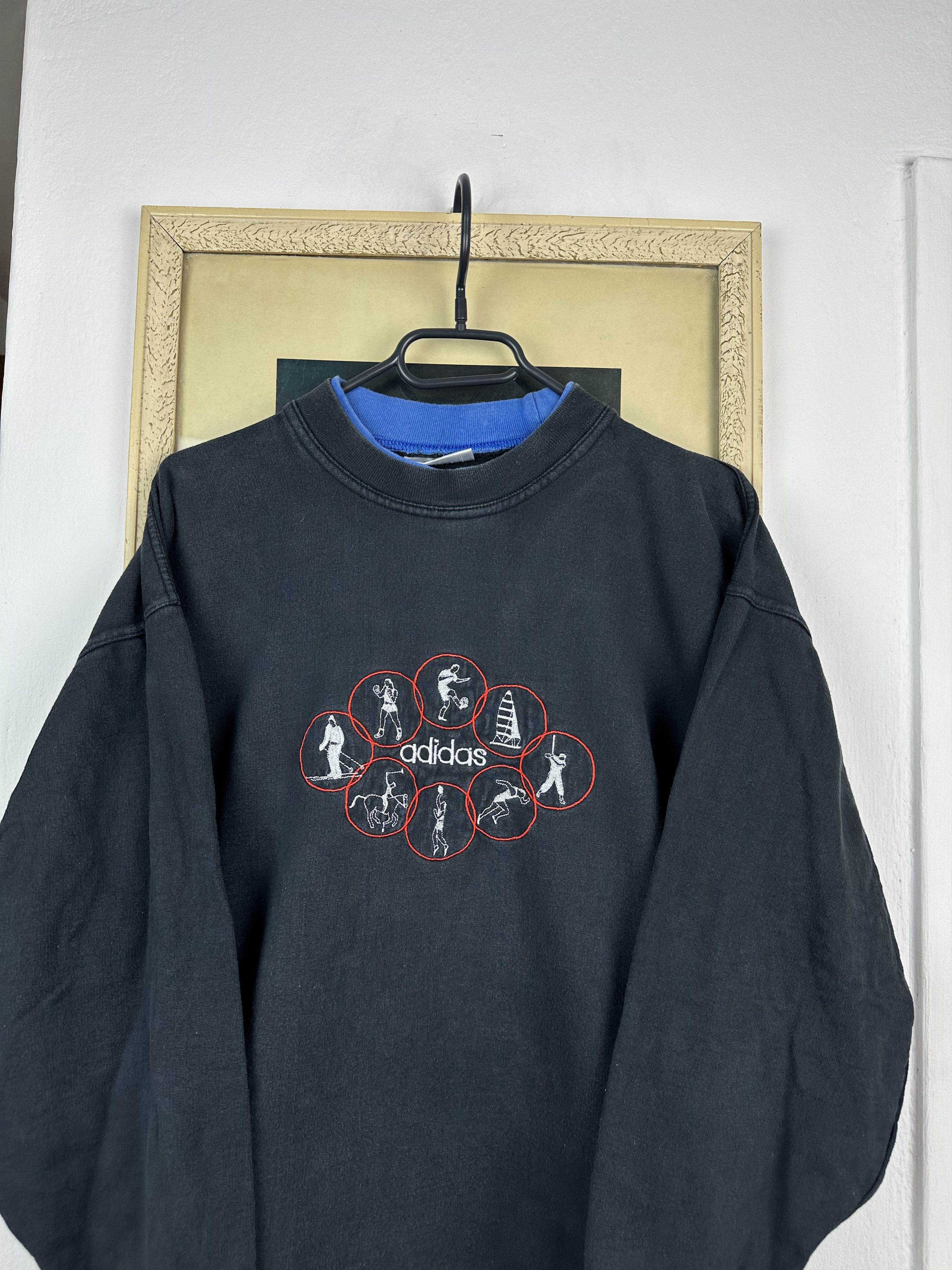 Adidas × Vintage Vintage 90's Adidas Olympic Sweatshirt Crewneck Rare Size US S / EU 44-46 / 1 - 2 Thumbnail