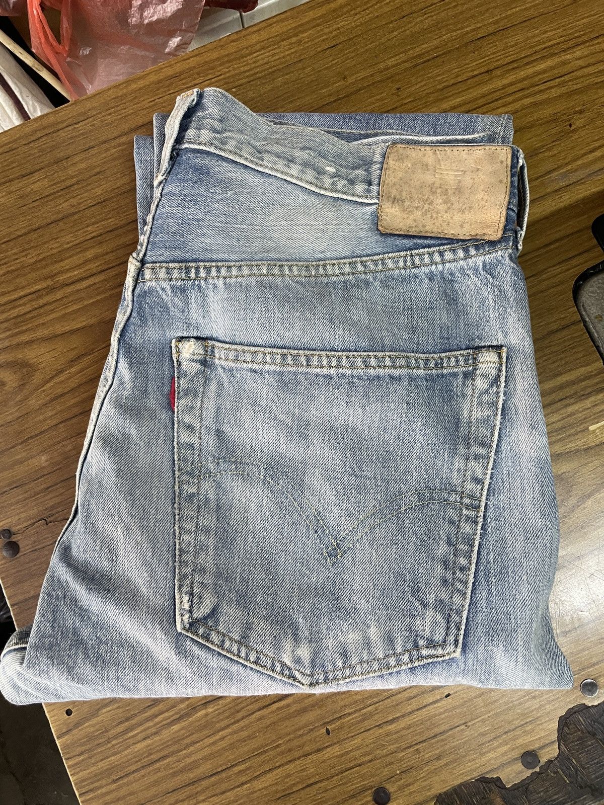 Levi's Vintage Clothing Levis 501XX hidden rivet 50’s LVC vintage style redline Size US 34 / EU 50 - 1 Thumbnail