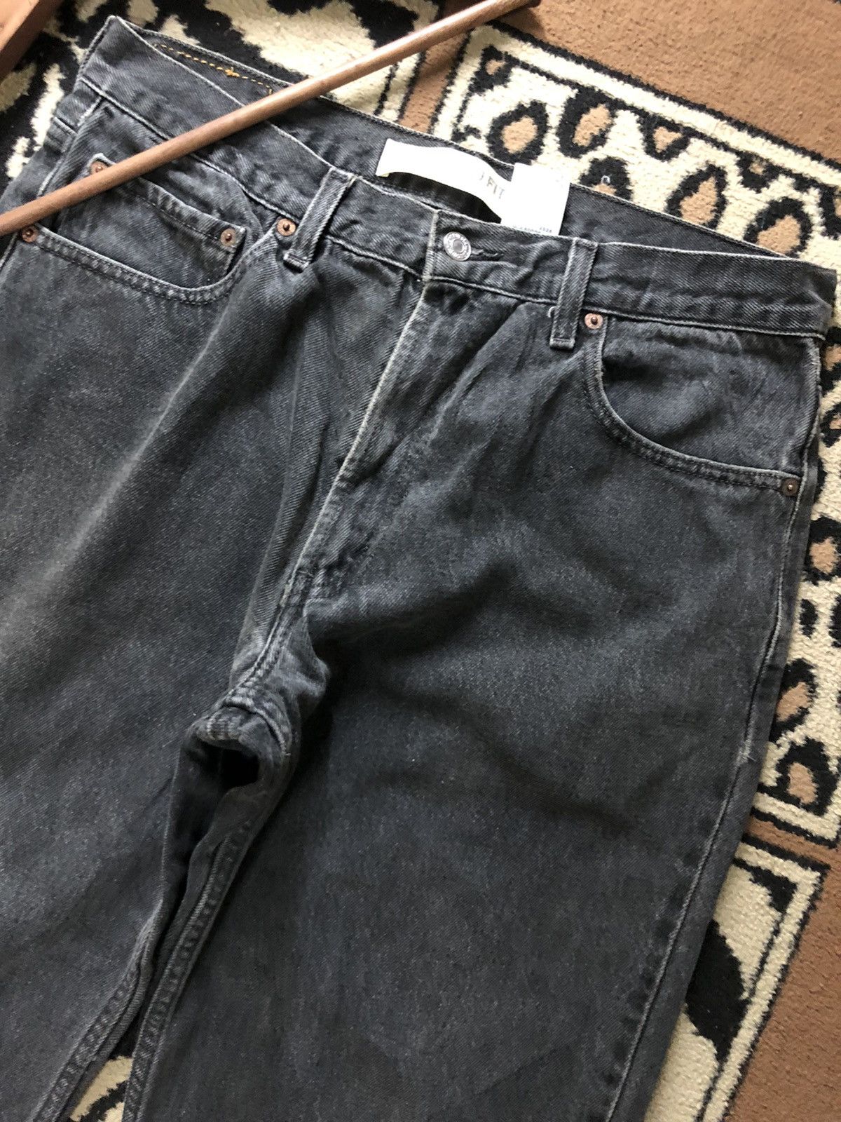 Levi's × Levi's Vintage Clothing × Vintage VINTAGE 90s LEVIS 550 RELAXED FIT SUPER BLACK DENIM Size US 33 - 3 Thumbnail