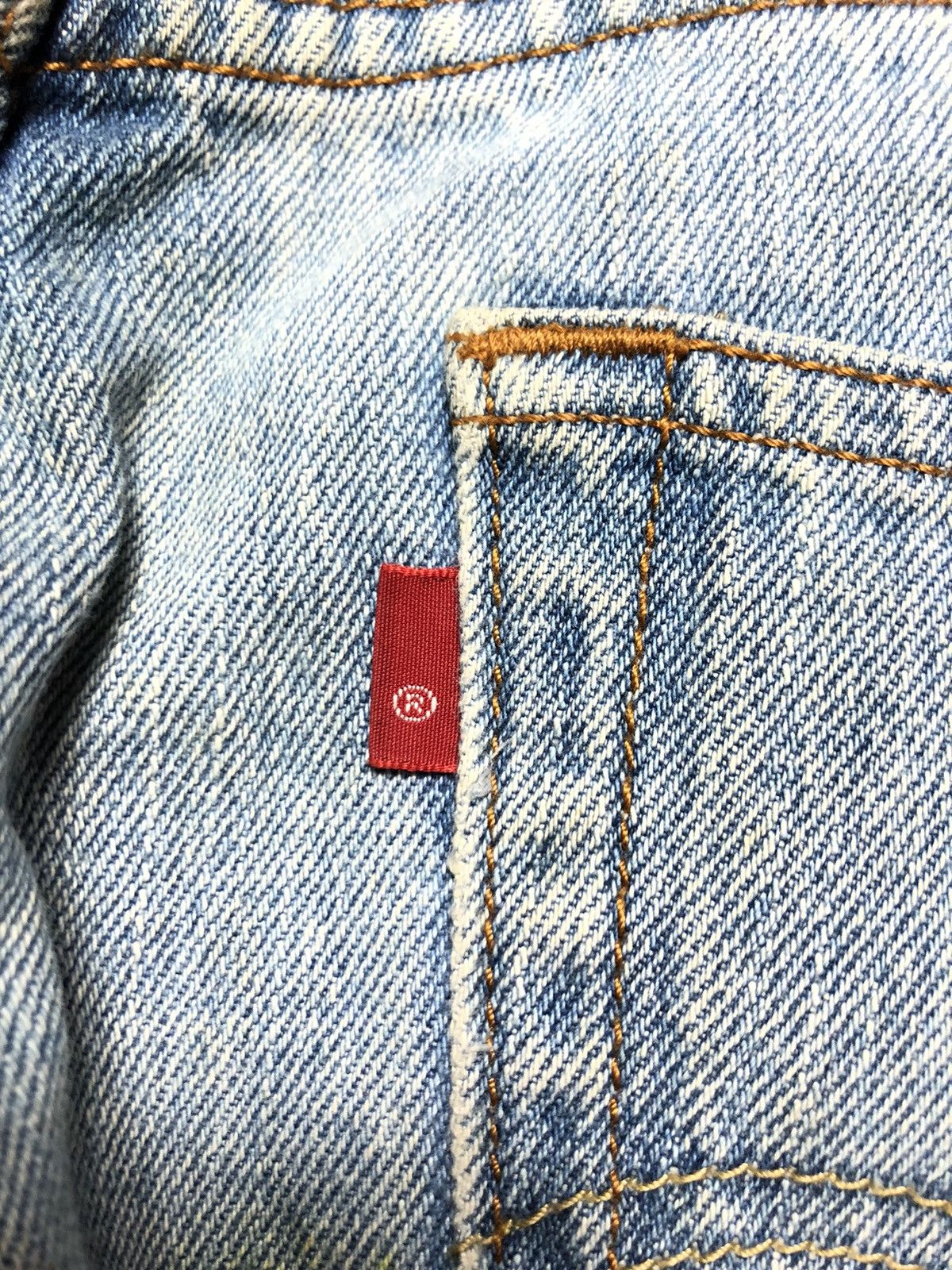 Levi's Vintage Clothing × Vintage VINTAGE 90s LEVIS 505 REGULAR FIT BLUE WASH DENIM Size US 34 / EU 50 - 3 Thumbnail