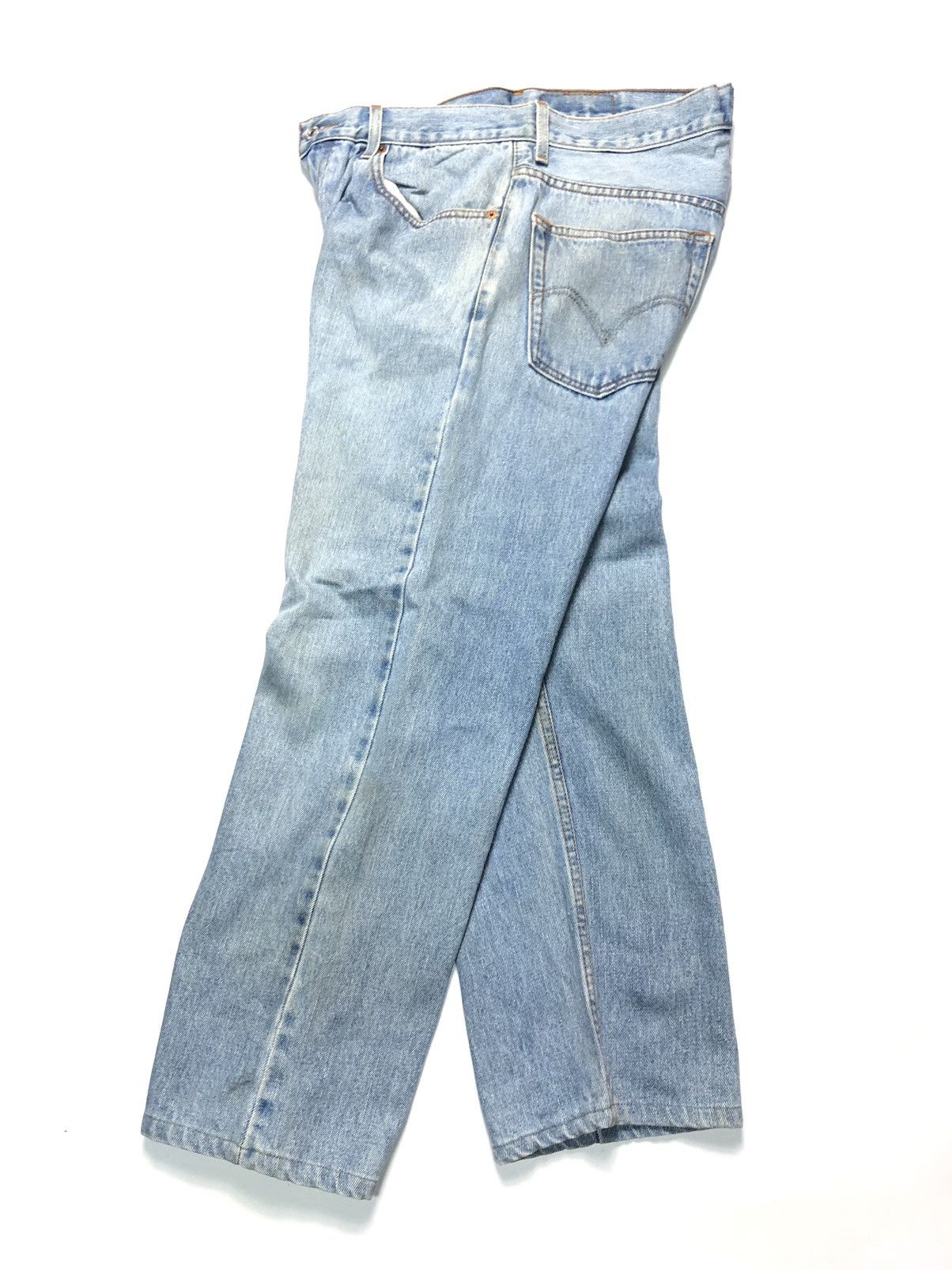 Levi's Vintage Clothing × Vintage VINTAGE 90s LEVIS 505 REGULAR FIT BLUE WASH DENIM Size US 34 / EU 50 - 12 Thumbnail