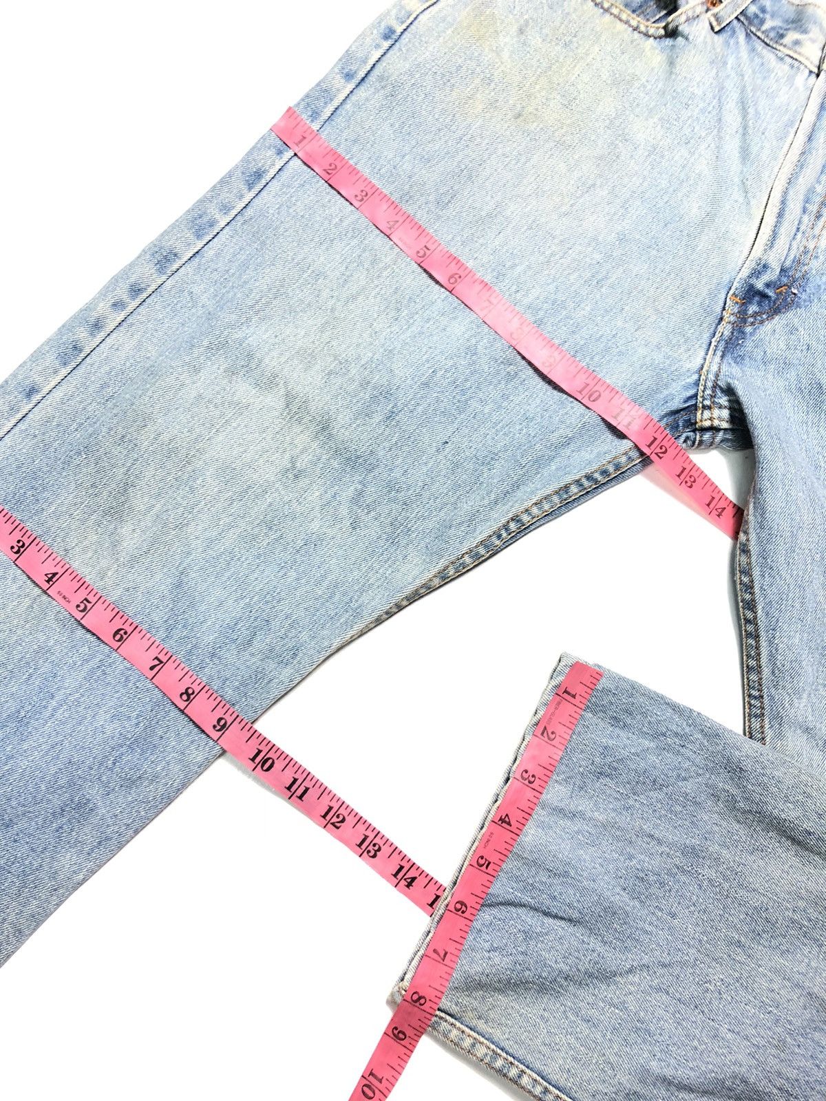 Levi's Vintage Clothing × Vintage VINTAGE 90s LEVIS 505 REGULAR FIT BLUE WASH DENIM Size US 34 / EU 50 - 16 Thumbnail