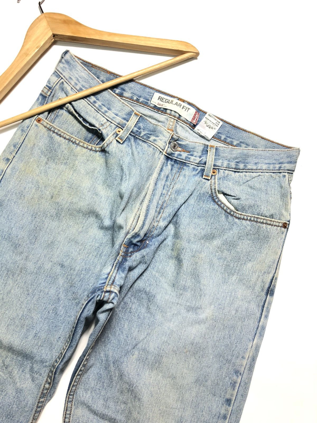 Levi's Vintage Clothing × Vintage VINTAGE 90s LEVIS 505 REGULAR FIT BLUE WASH DENIM Size US 34 / EU 50 - 6 Thumbnail