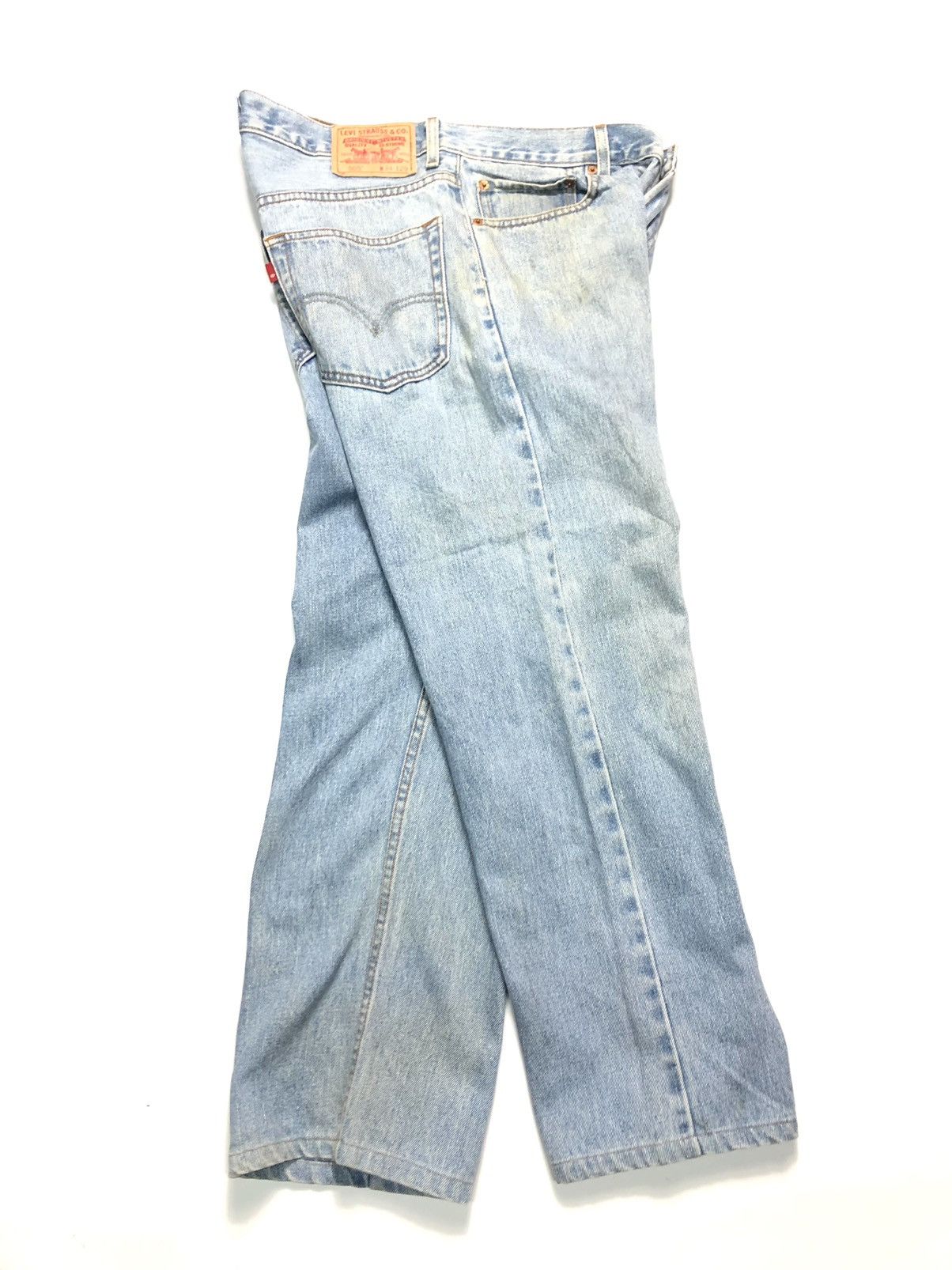 Levi's Vintage Clothing × Vintage VINTAGE 90s LEVIS 505 REGULAR FIT BLUE WASH DENIM Size US 34 / EU 50 - 13 Thumbnail