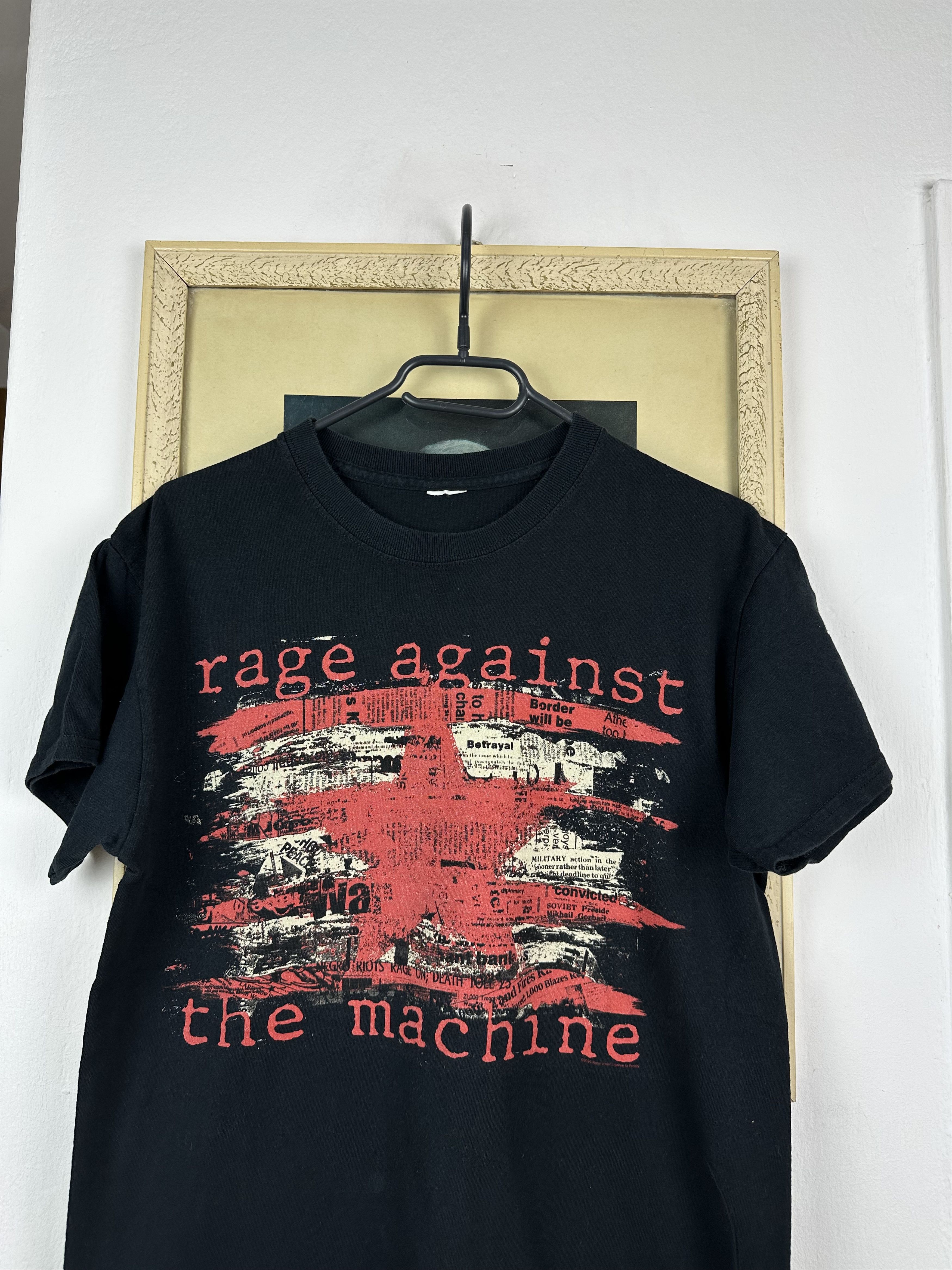 Band Tees × Vintage Vintage Rage Agains The Machine Shirt Band Tee Jersey Size US S / EU 44-46 / 1 - 2 Thumbnail