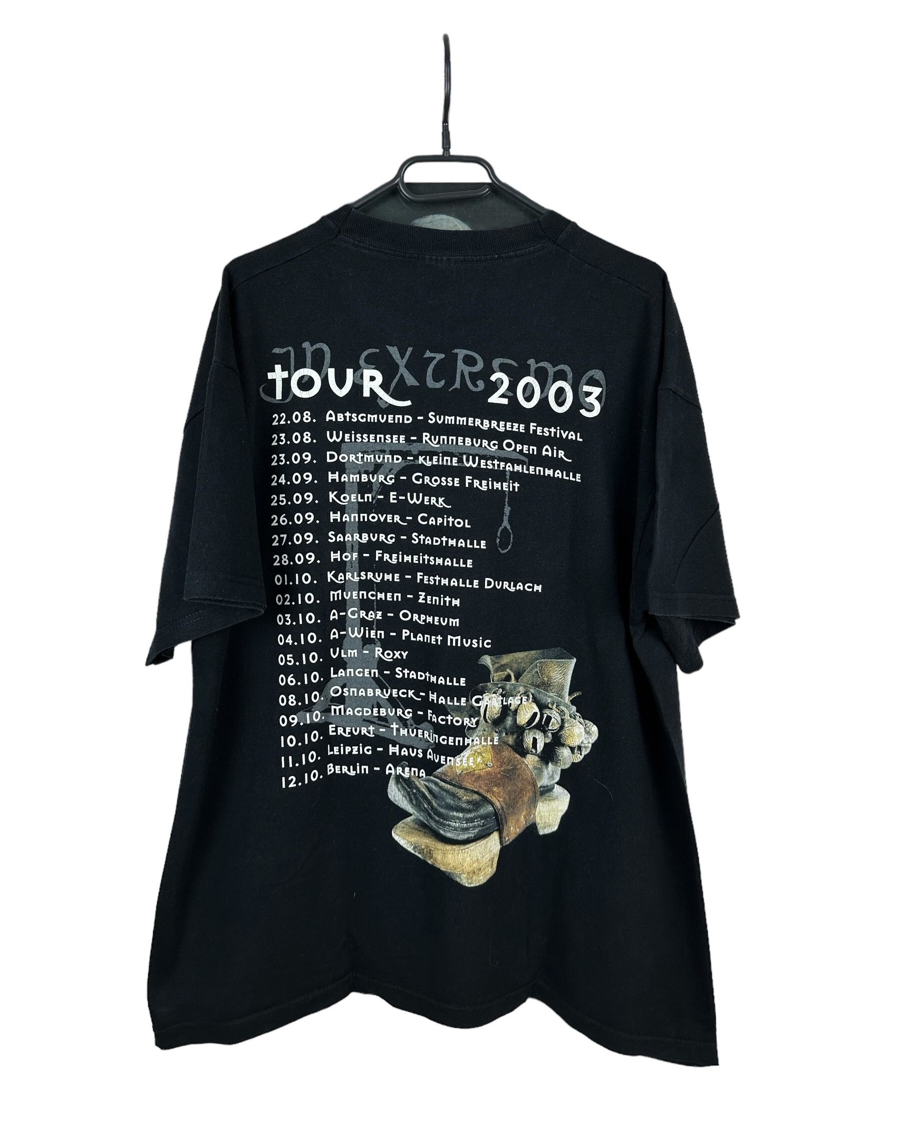 Band Tees × Vintage Vintage 2003 In Extremo Tour Shirt Tee Band Rare Y2K Hype Size US XL / EU 56 / 4 - 6 Thumbnail