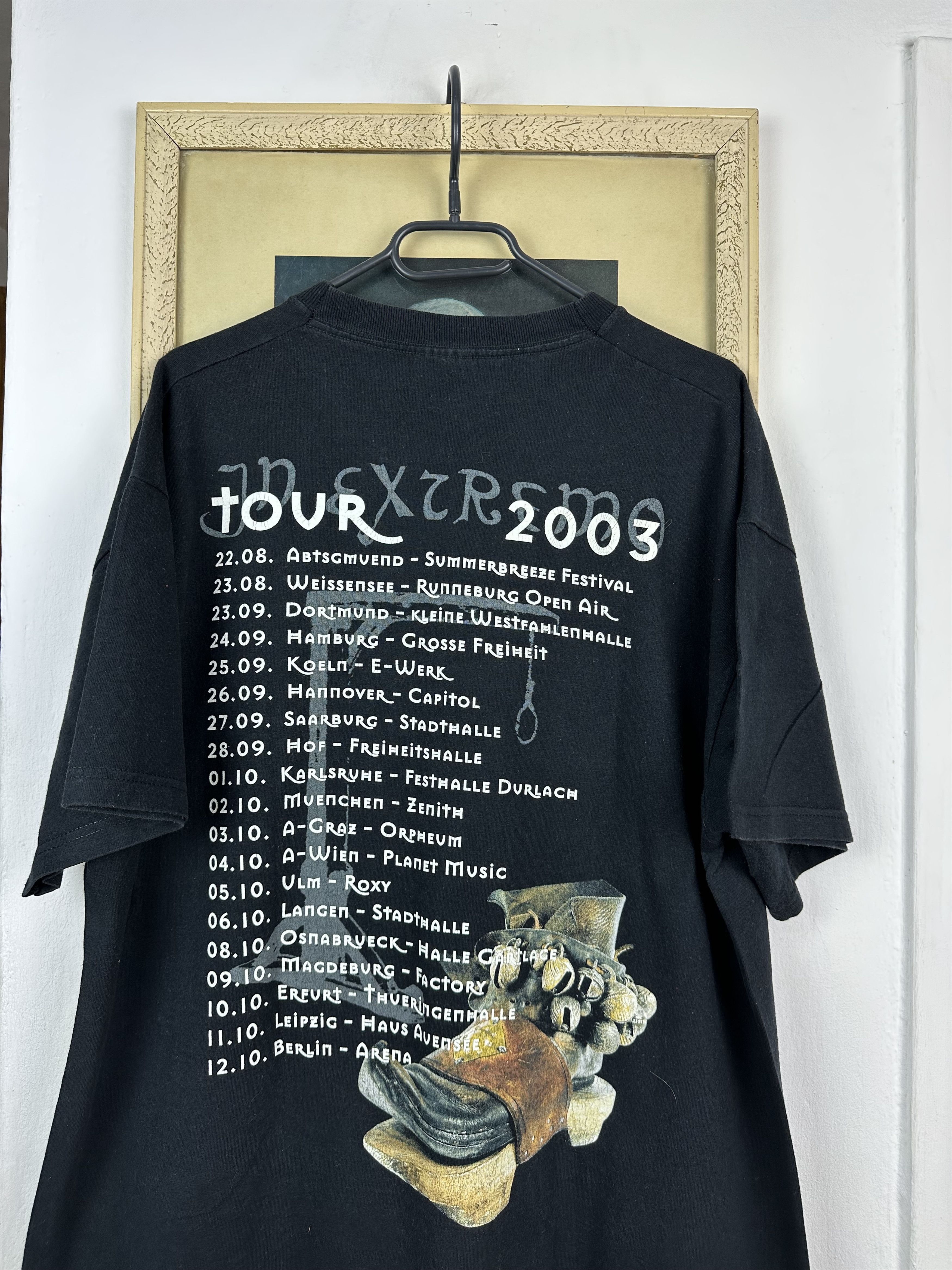Band Tees × Vintage Vintage 2003 In Extremo Tour Shirt Tee Band Rare Y2K Hype Size US XL / EU 56 / 4 - 7 Thumbnail