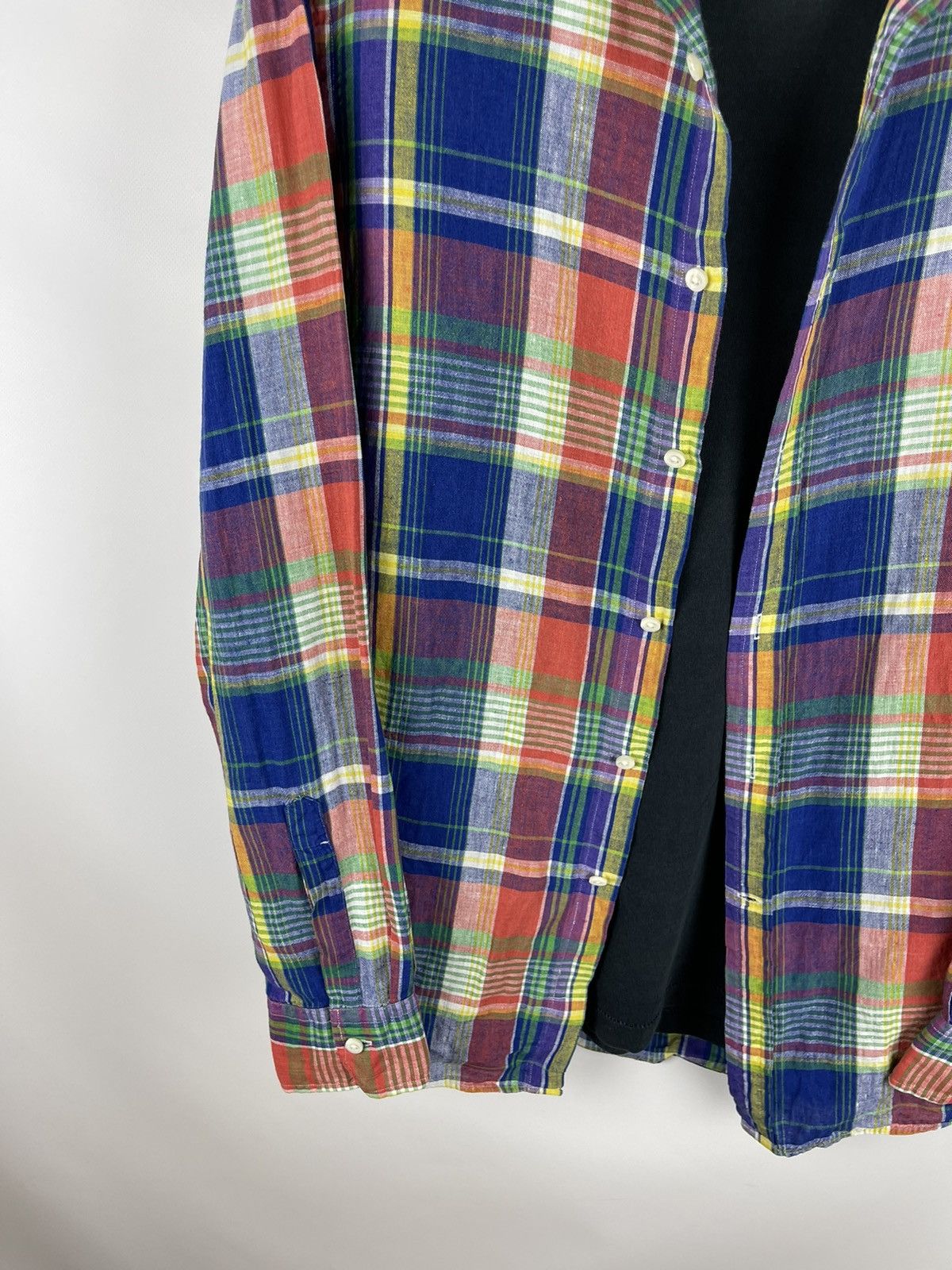 Polo Ralph Lauren Polo Ralph Lauren multicolour checkered 100% linen shirt Size US L / EU 52-54 / 3 - 3 Thumbnail