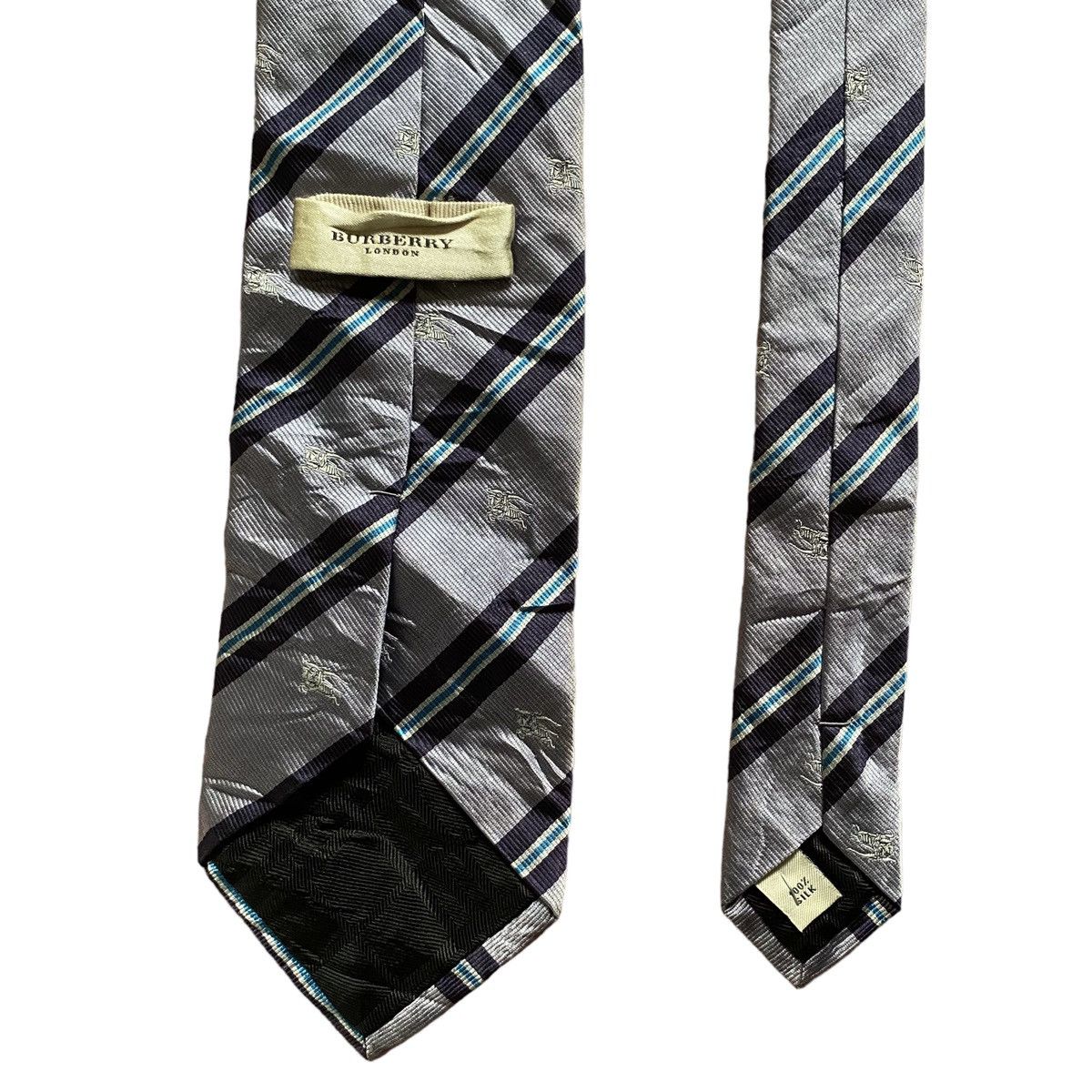 Burberry Vintage Burberry Monogram Tie Size ONE SIZE - 3 Thumbnail