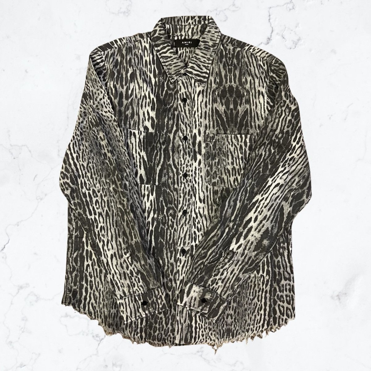 Amiri Distressed tiger shirt Size US L / EU 52-54 / 3 - 1 Thumbnail