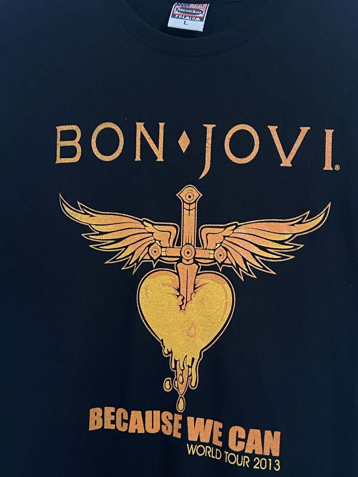 Vintage Vintage T shirt Bon Jovi 2013 Size US L / EU 52-54 / 3 - 5 Thumbnail