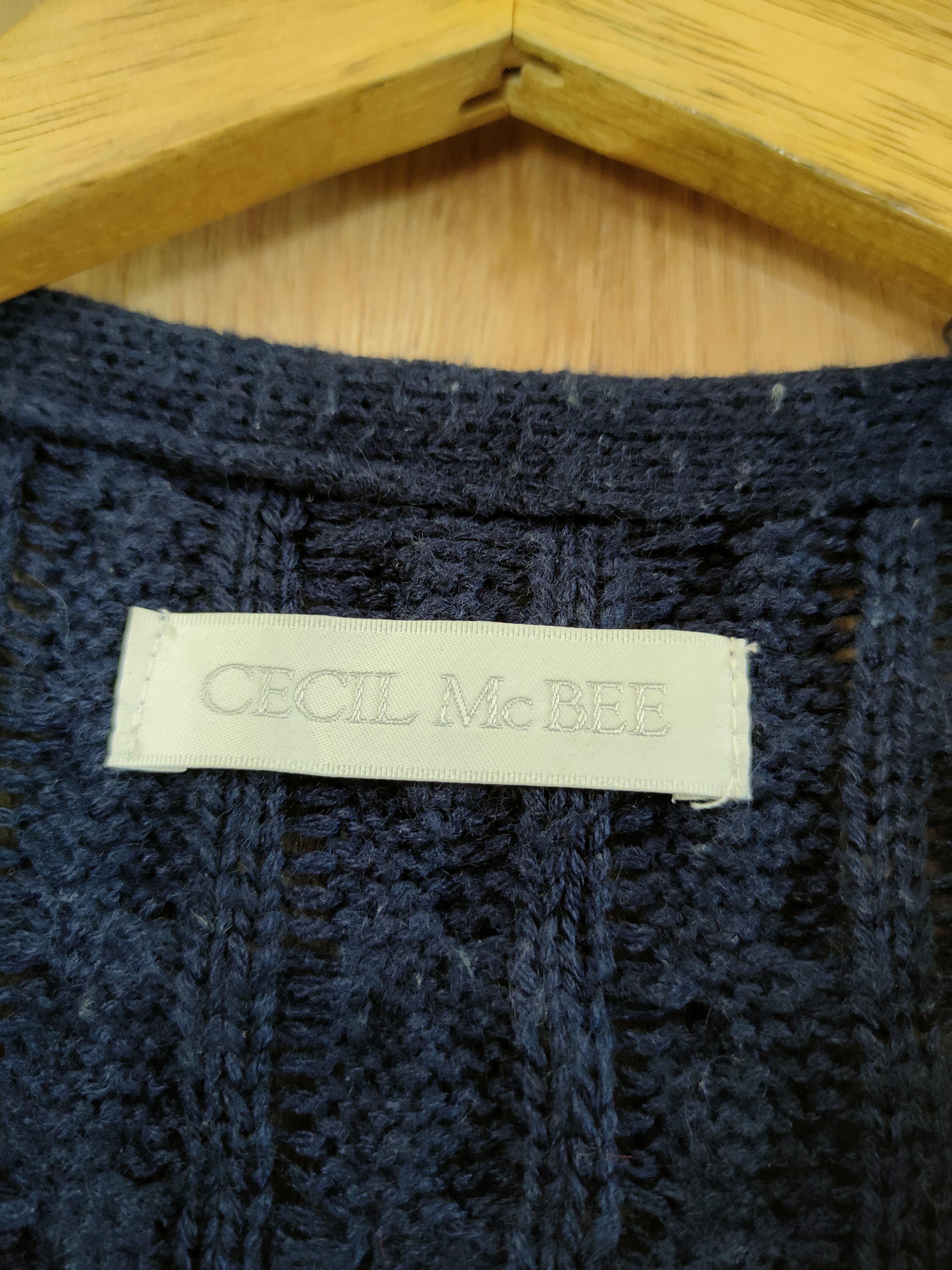 Aran Isles Knitwear × Japanese Brand Cecil Mc Bee japan long cardigan knitwear #46-681 Size US M / EU 48-50 / 2 - 4 Thumbnail