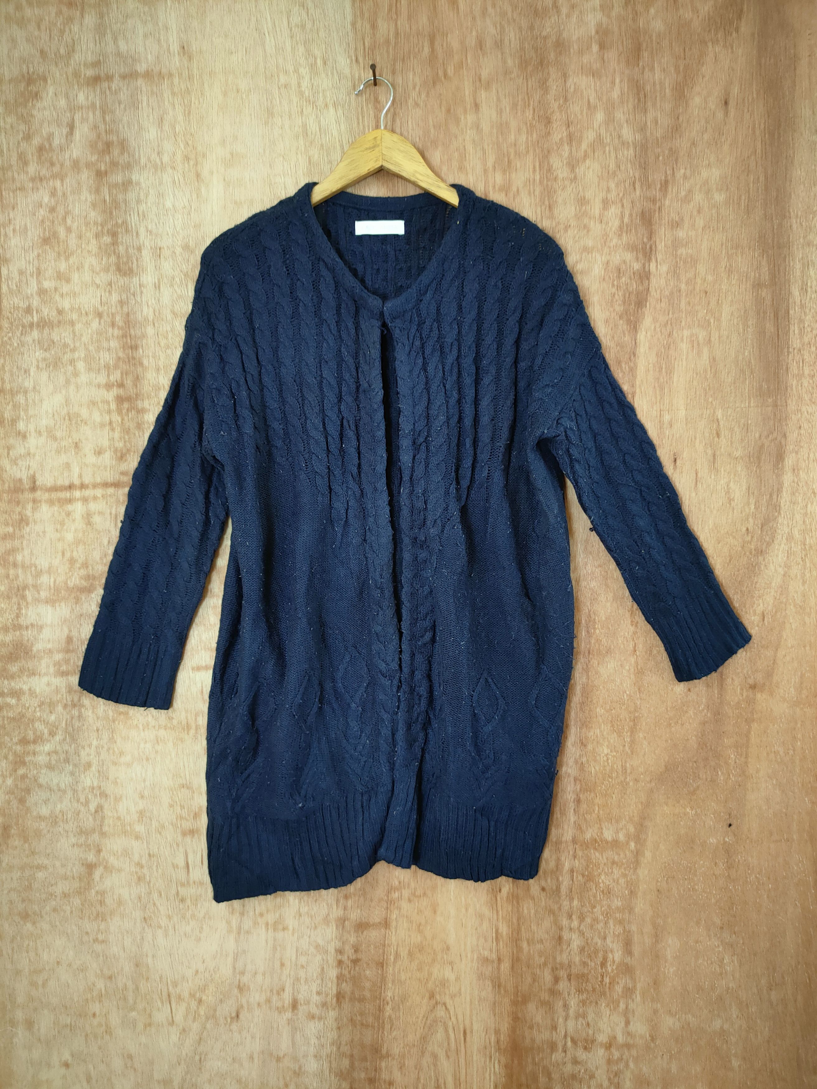 Aran Isles Knitwear × Japanese Brand Cecil Mc Bee japan long cardigan knitwear #46-681 Size US M / EU 48-50 / 2 - 1 Thumbnail