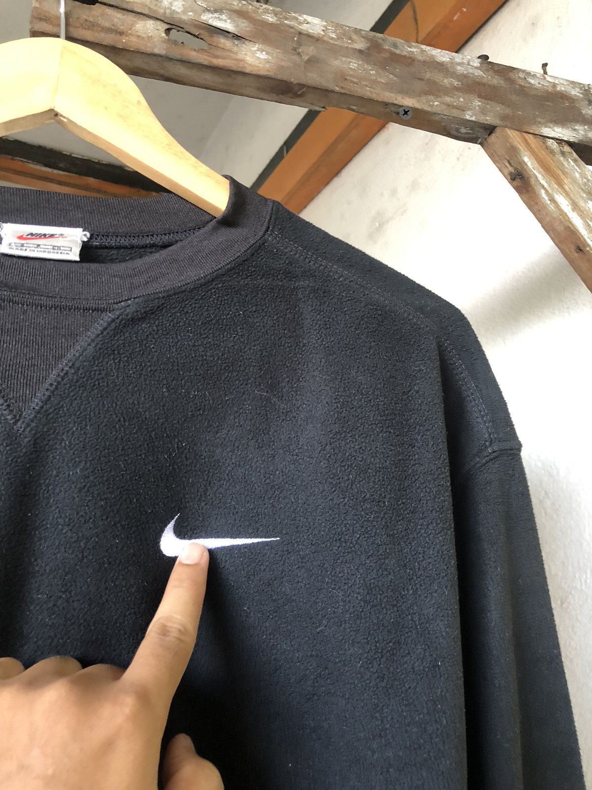 Vintage Vintage Nike 90s Therma Fit Oversized Fleece Long Sleeve Size US S / EU 44-46 / 1 - 10 Thumbnail