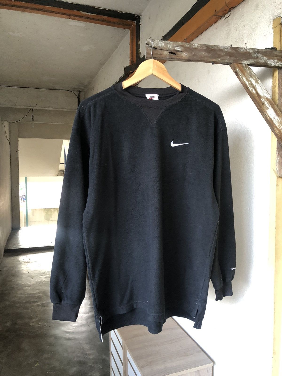 Vintage Vintage Nike 90s Therma Fit Oversized Fleece Long Sleeve Size US S / EU 44-46 / 1 - 4 Thumbnail