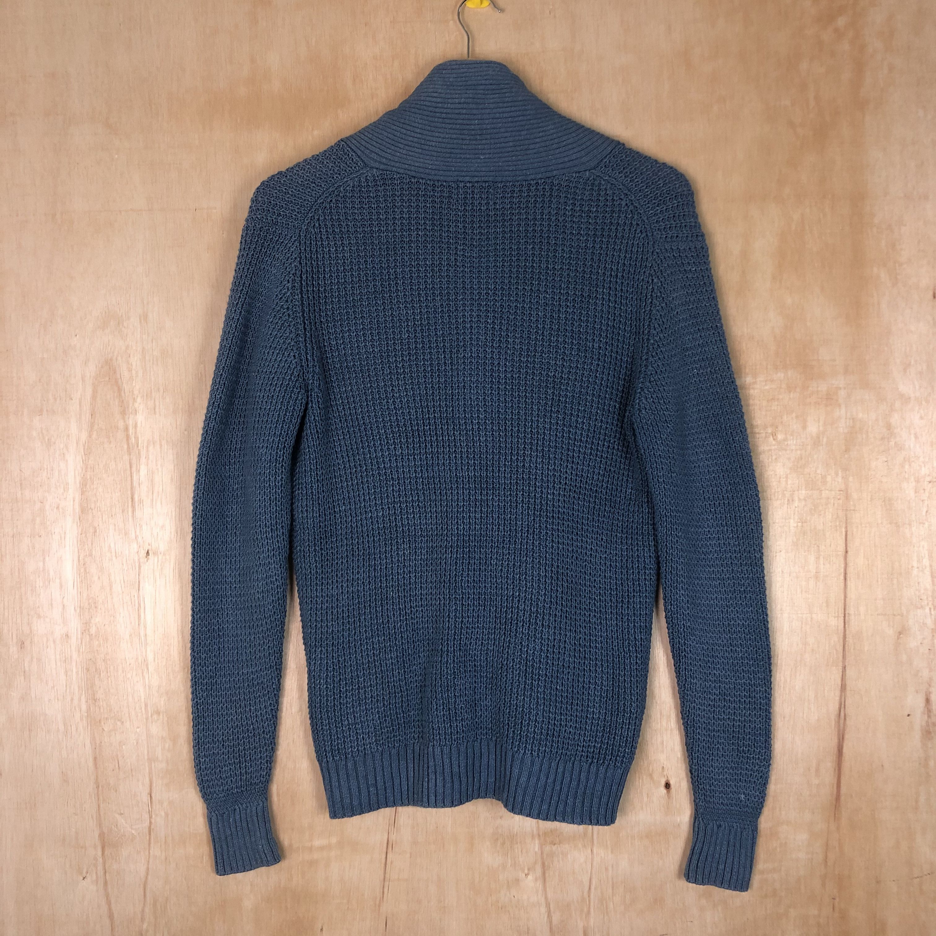 Homespun Knitwear × Japanese Brand DLL Green Label relaxing Blue cardigan Knitwear #c047 Size US M / EU 48-50 / 2 - 7 Thumbnail