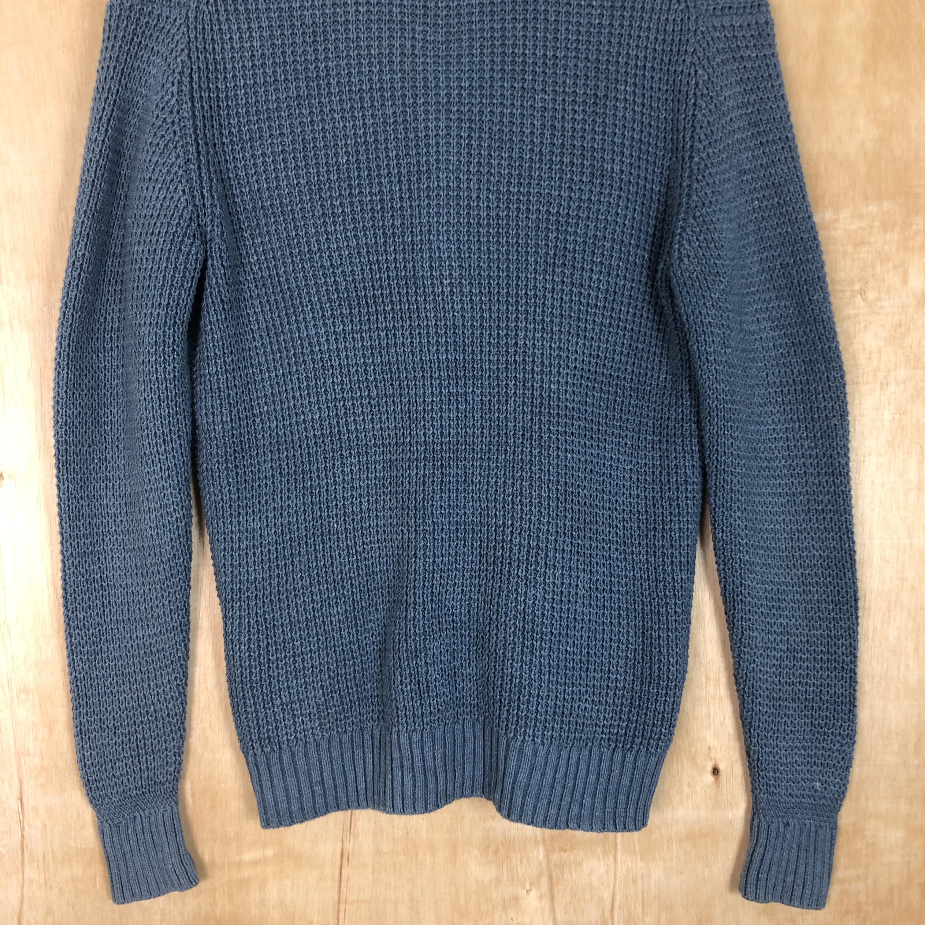 Homespun Knitwear × Japanese Brand DLL Green Label relaxing Blue cardigan Knitwear #c047 Size US M / EU 48-50 / 2 - 9 Thumbnail