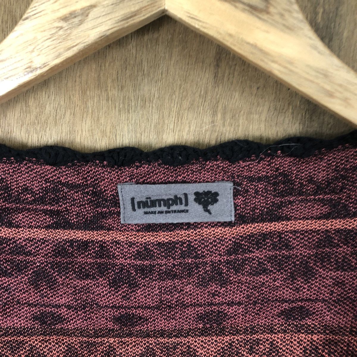 Japanese Brand Numph Orange Cardigan Knitwear vintage #6235 Size US M / EU 48-50 / 2 - 4 Thumbnail