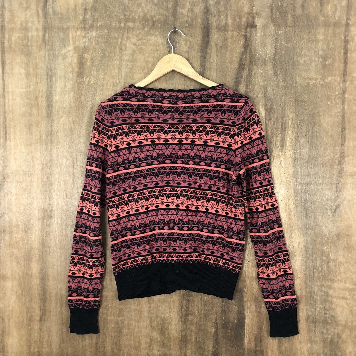 Japanese Brand Numph Orange Cardigan Knitwear vintage #6235 Size US M / EU 48-50 / 2 - 6 Thumbnail