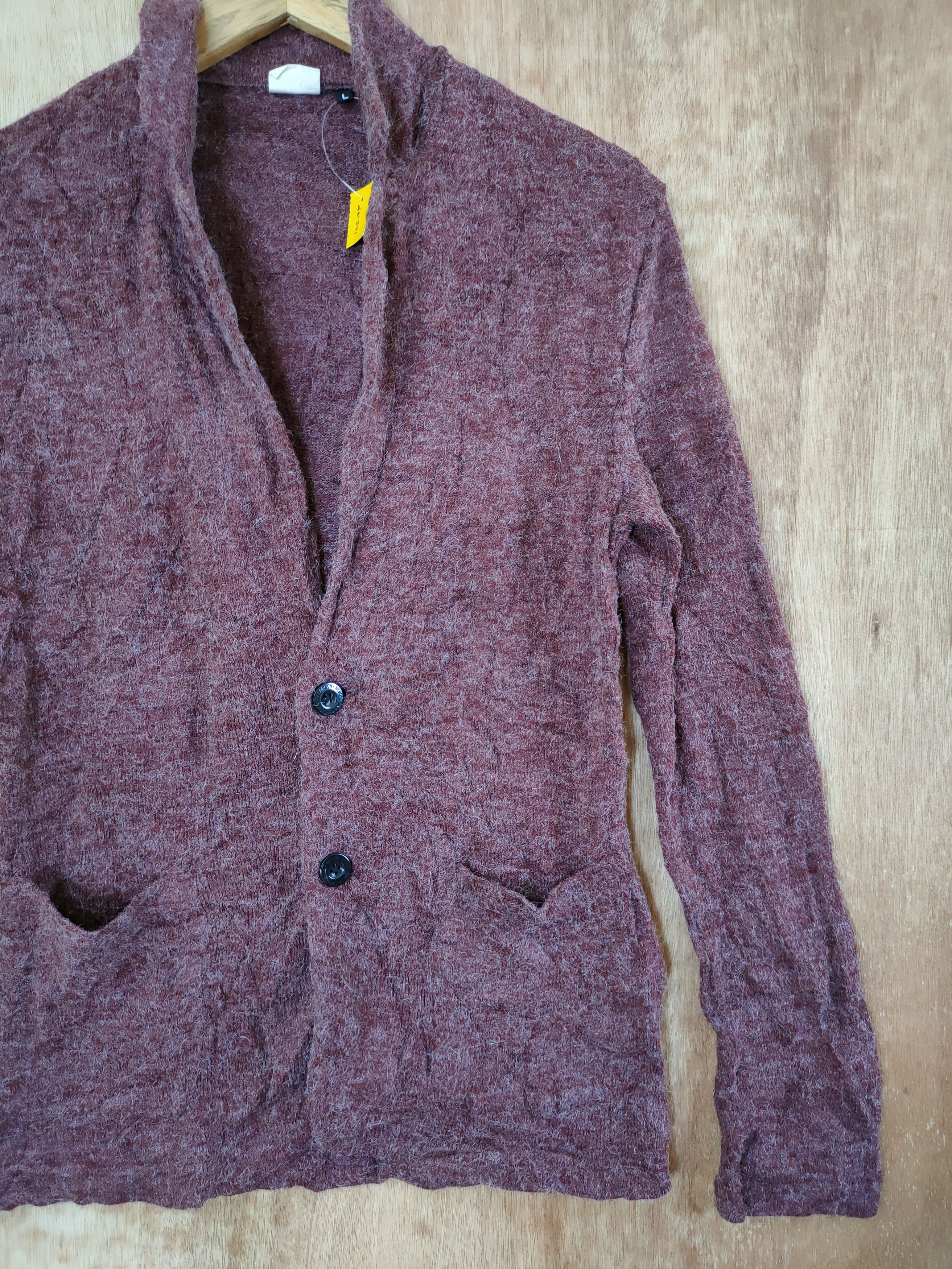 Homespun Knitwear × Japanese Brand Respect All mohair cardigan japan vintage #46-591 Size US S / EU 44-46 / 1 - 3 Thumbnail