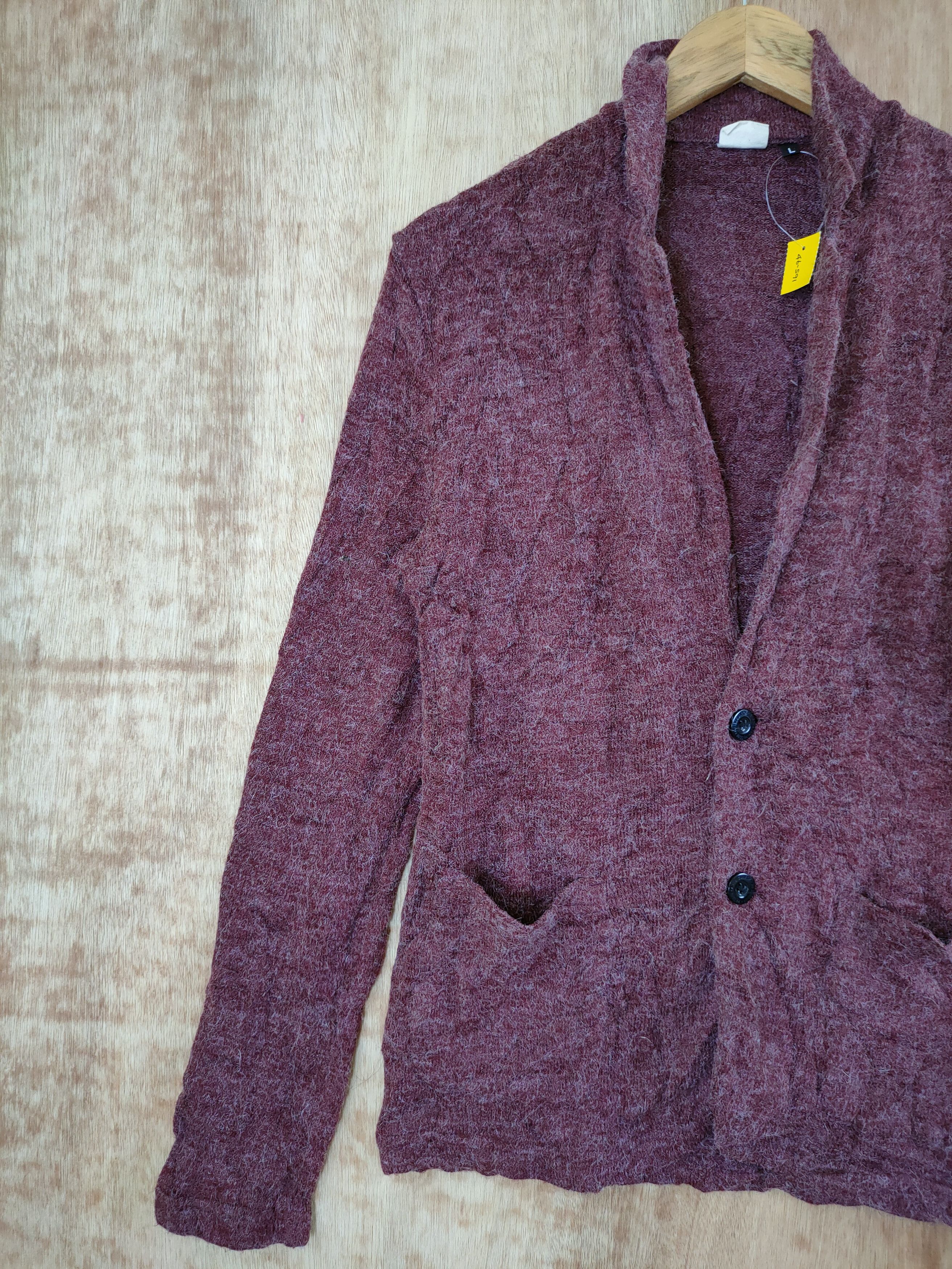 Homespun Knitwear × Japanese Brand Respect All mohair cardigan japan vintage #46-591 Size US S / EU 44-46 / 1 - 2 Thumbnail