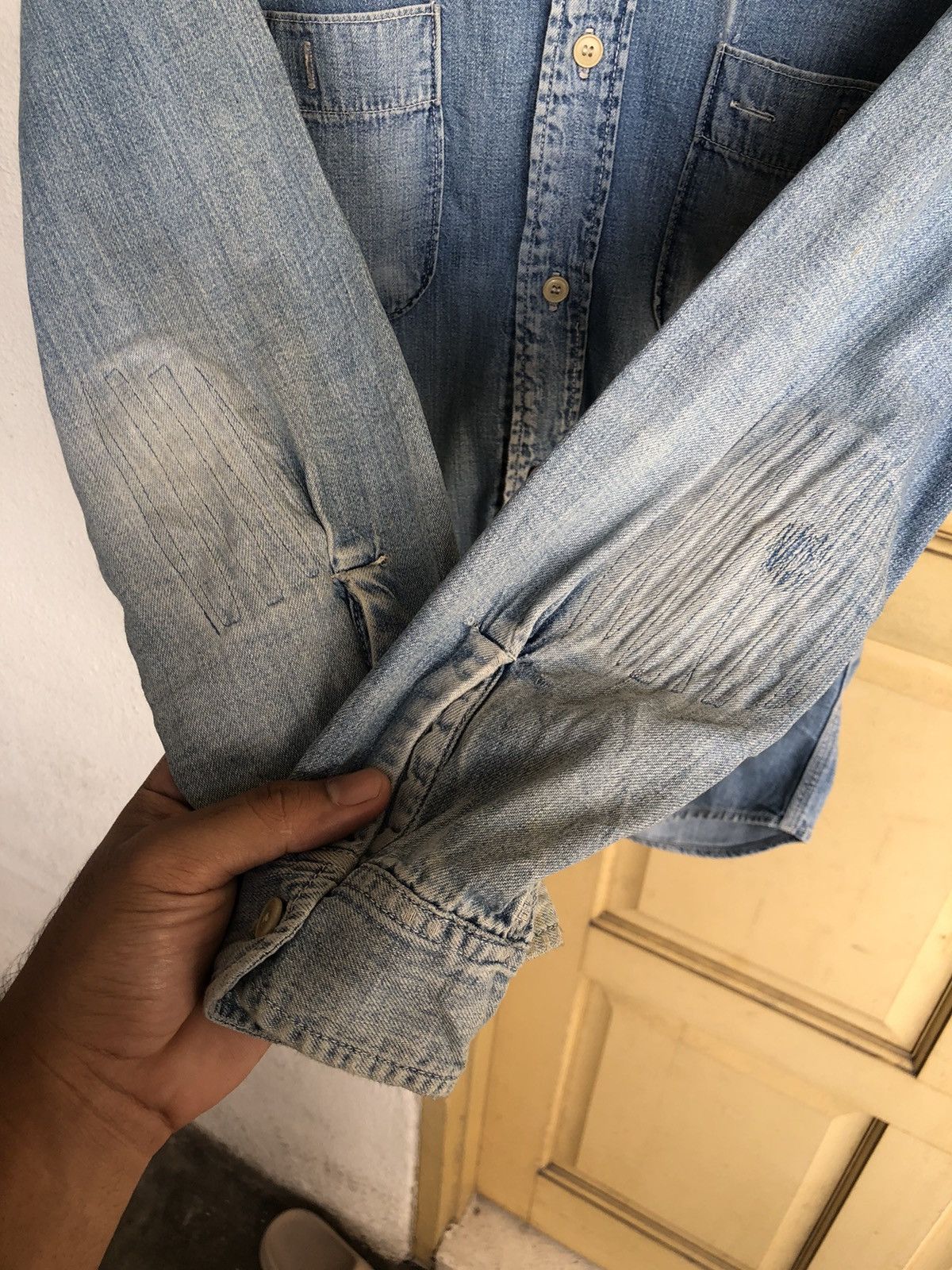 Vintage Vtg Big John x Fender Musical Instruments Distressed Shirt Size US XS / EU 42 / 0 - 6 Thumbnail