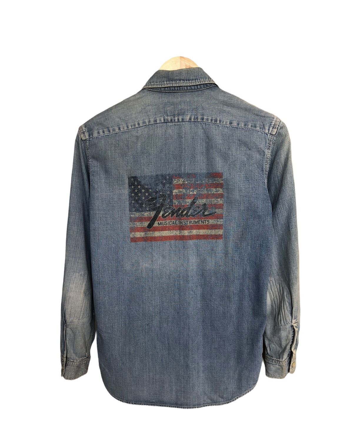 Vintage Vtg Big John x Fender Musical Instruments Distressed Shirt Size US XS / EU 42 / 0 - 1 Thumbnail