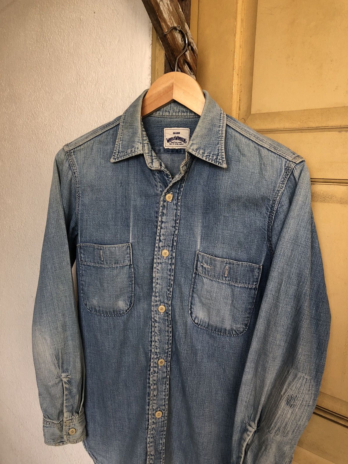 Vintage Vtg Big John x Fender Musical Instruments Distressed Shirt Size US XS / EU 42 / 0 - 3 Thumbnail