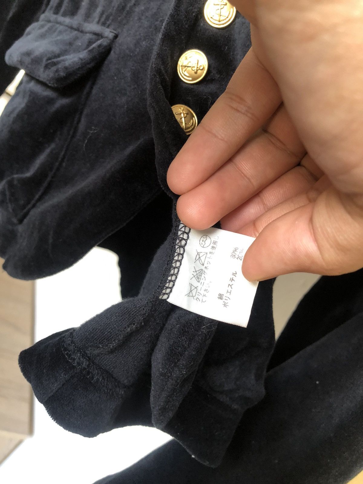 Issey Miyake Sunao Kuwahara by Issey Miyake Velvet Blazer Crop Top Size M / US 6-8 / IT 42-44 - 17 Thumbnail
