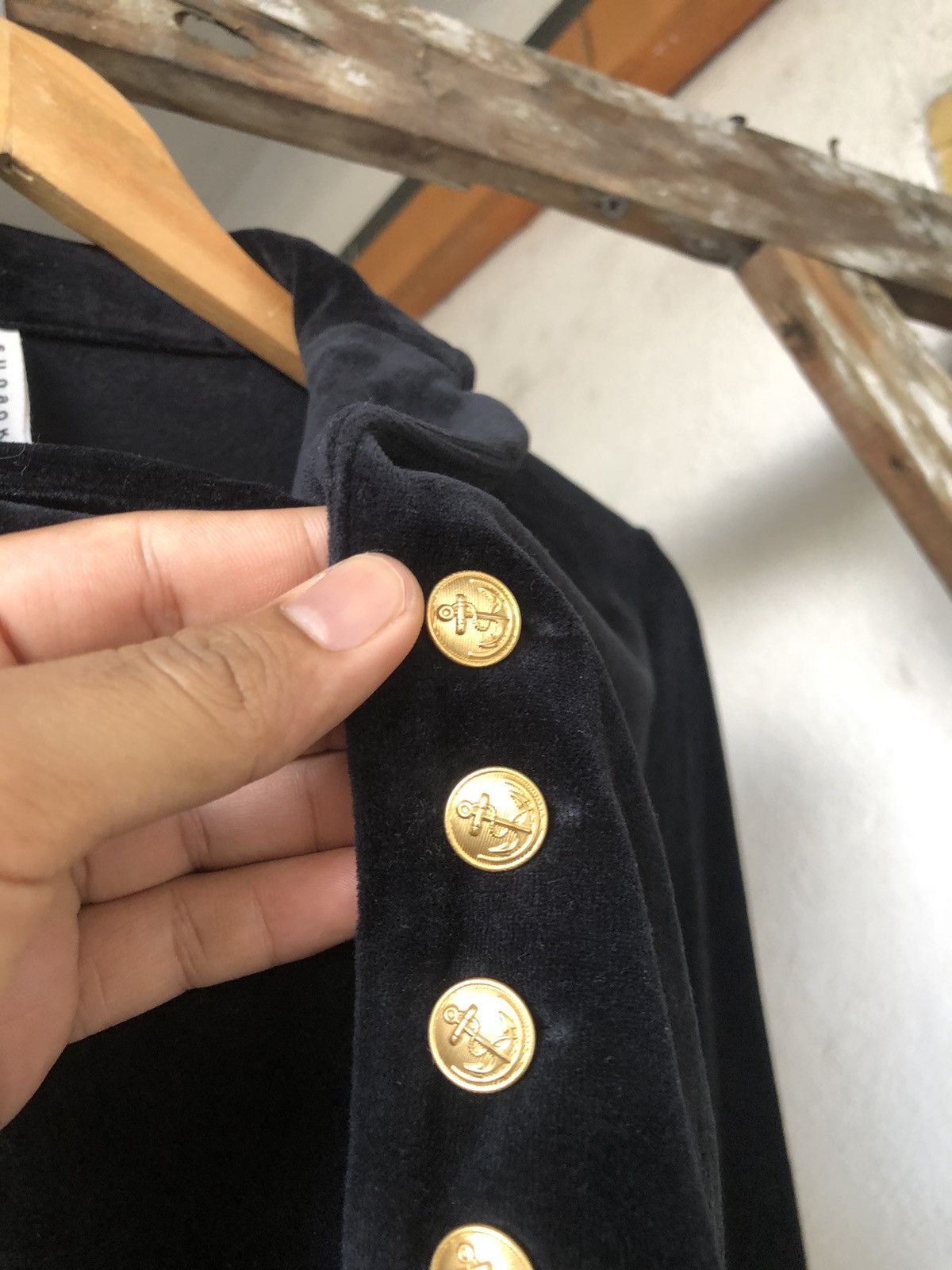 Issey Miyake Sunao Kuwahara by Issey Miyake Velvet Blazer Crop Top Size M / US 6-8 / IT 42-44 - 7 Thumbnail