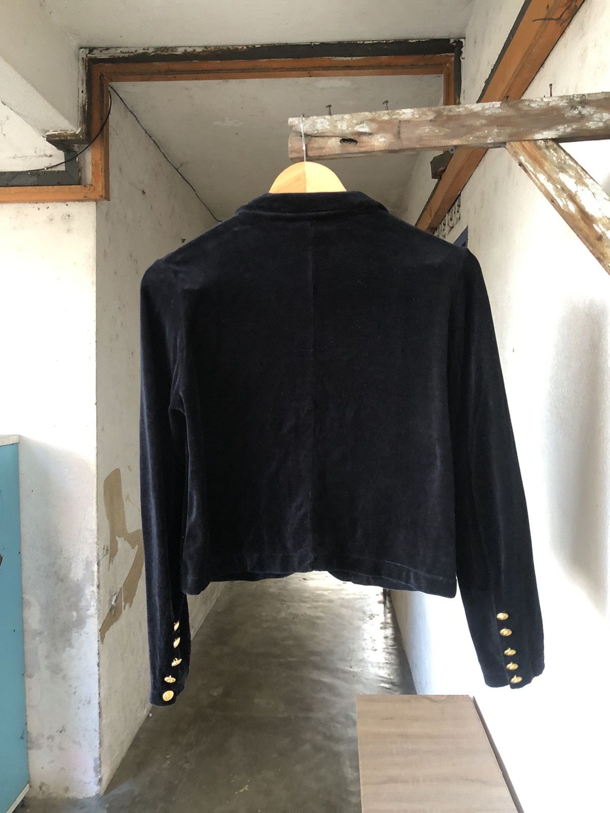 Issey Miyake Sunao Kuwahara by Issey Miyake Velvet Blazer Crop Top Size M / US 6-8 / IT 42-44 - 12 Thumbnail