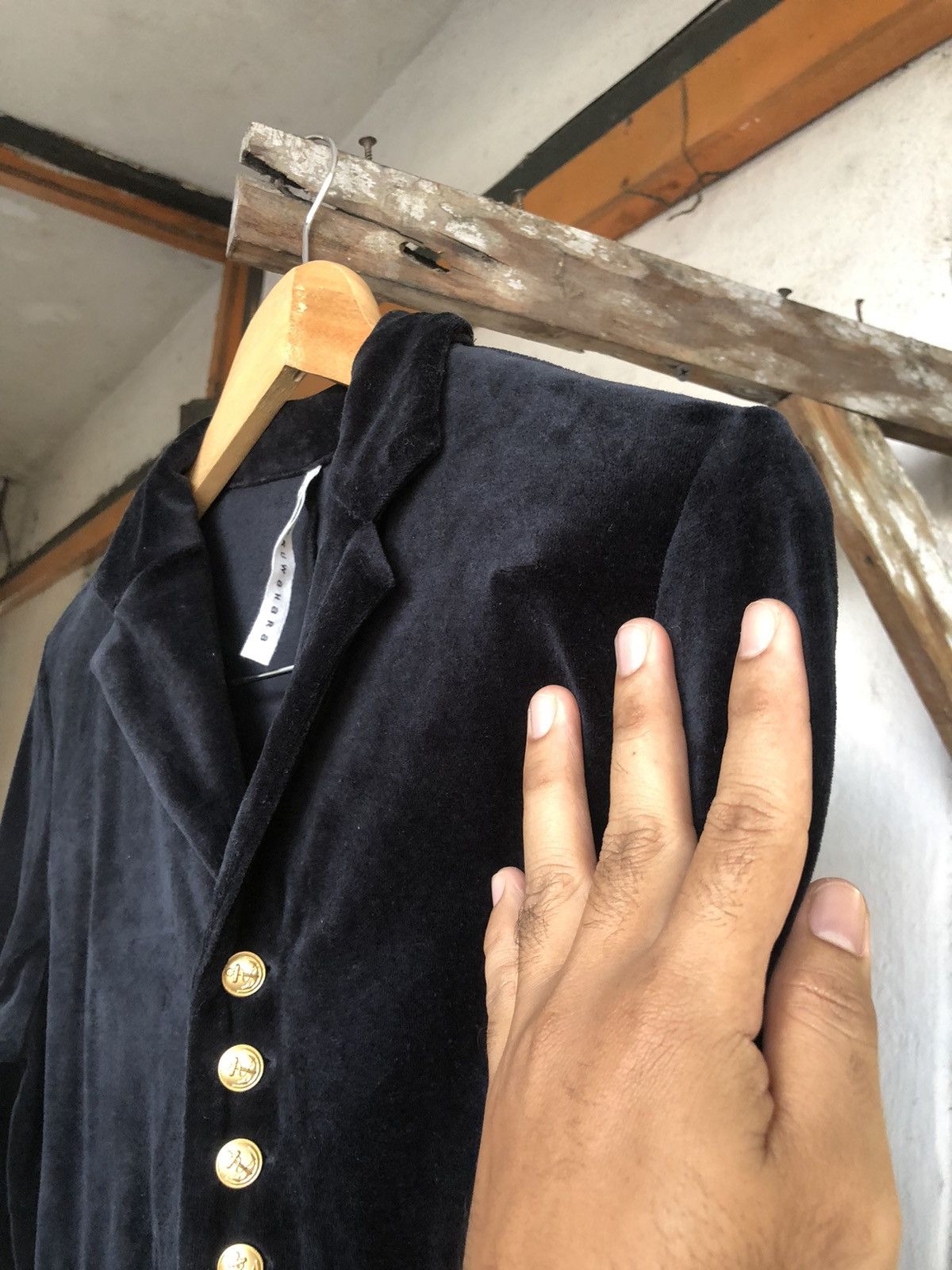 Issey Miyake Sunao Kuwahara by Issey Miyake Velvet Blazer Crop Top Size M / US 6-8 / IT 42-44 - 15 Thumbnail