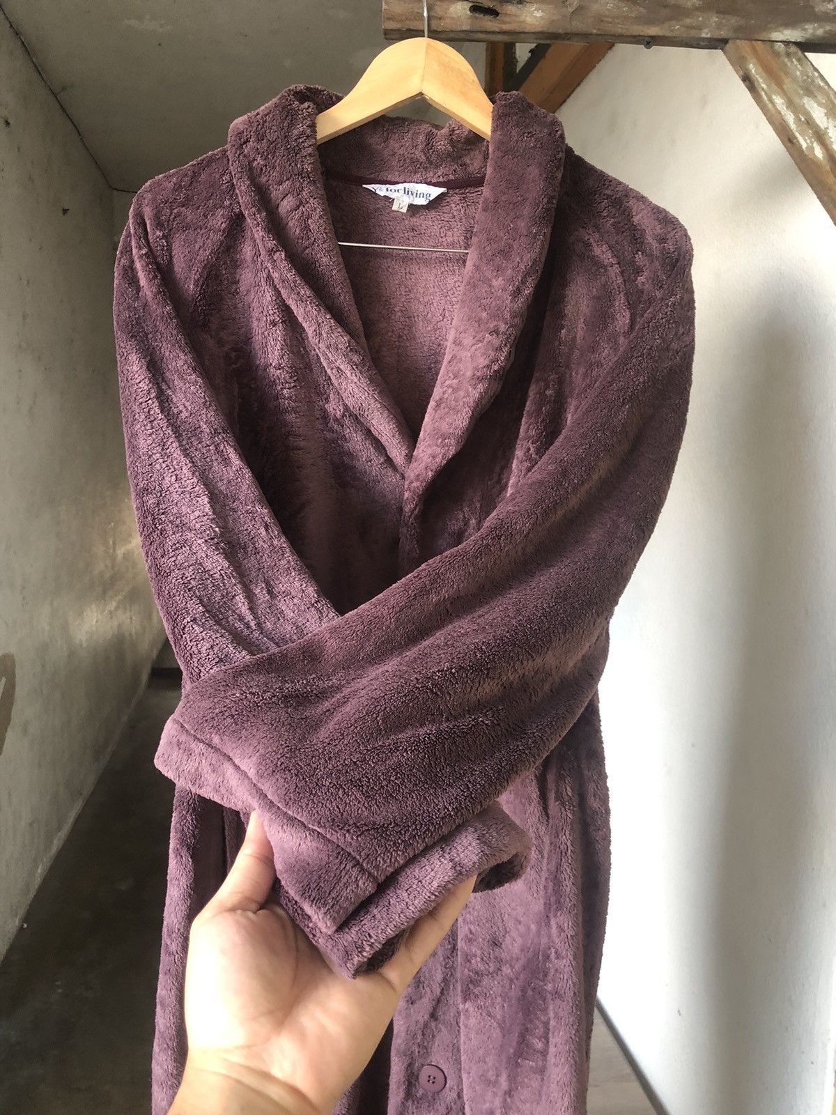 Yohji Yamamoto Vintage Yohji Yamamoto Ys For Living Fleece Long Jacket Size US L / EU 52-54 / 3 - 11 Thumbnail
