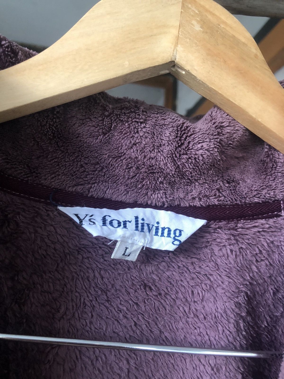 Yohji Yamamoto Vintage Yohji Yamamoto Ys For Living Fleece Long Jacket Size US L / EU 52-54 / 3 - 4 Thumbnail
