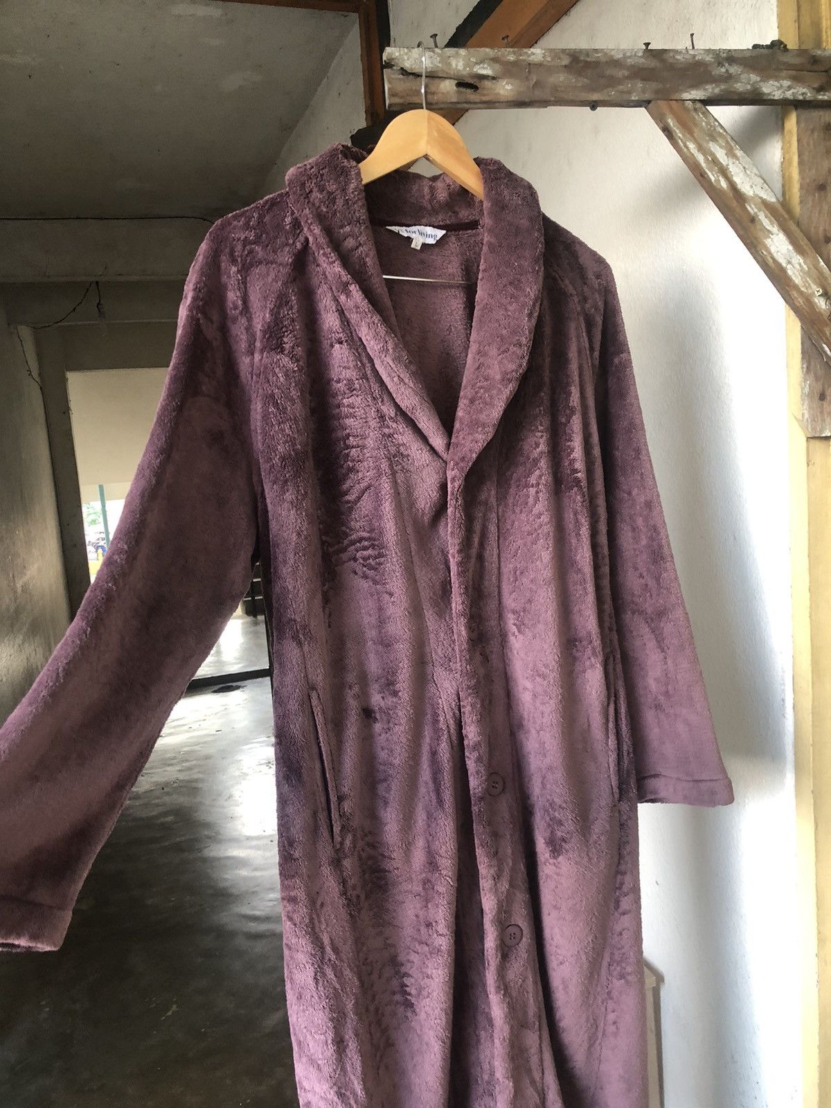 Yohji Yamamoto Vintage Yohji Yamamoto Ys For Living Fleece Long Jacket Size US L / EU 52-54 / 3 - 9 Thumbnail