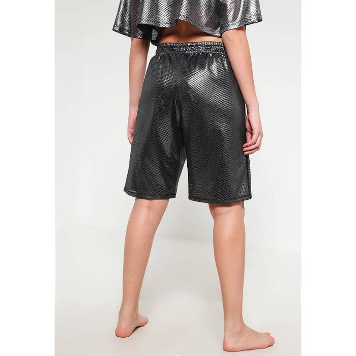 Ivy Park IVY PARK Metallic Mesh Double Layer Basketball Shorts Gray S Grailed