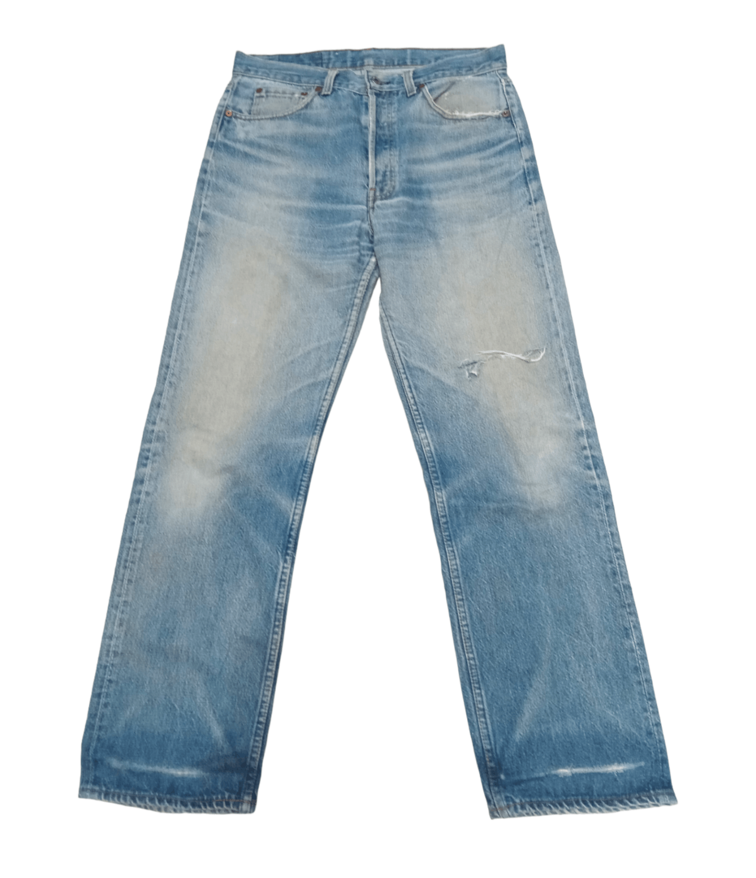 Vintage Vintage Levi's 501 80s Distressed Denim Size US 32 / EU 48 - 1 Thumbnail