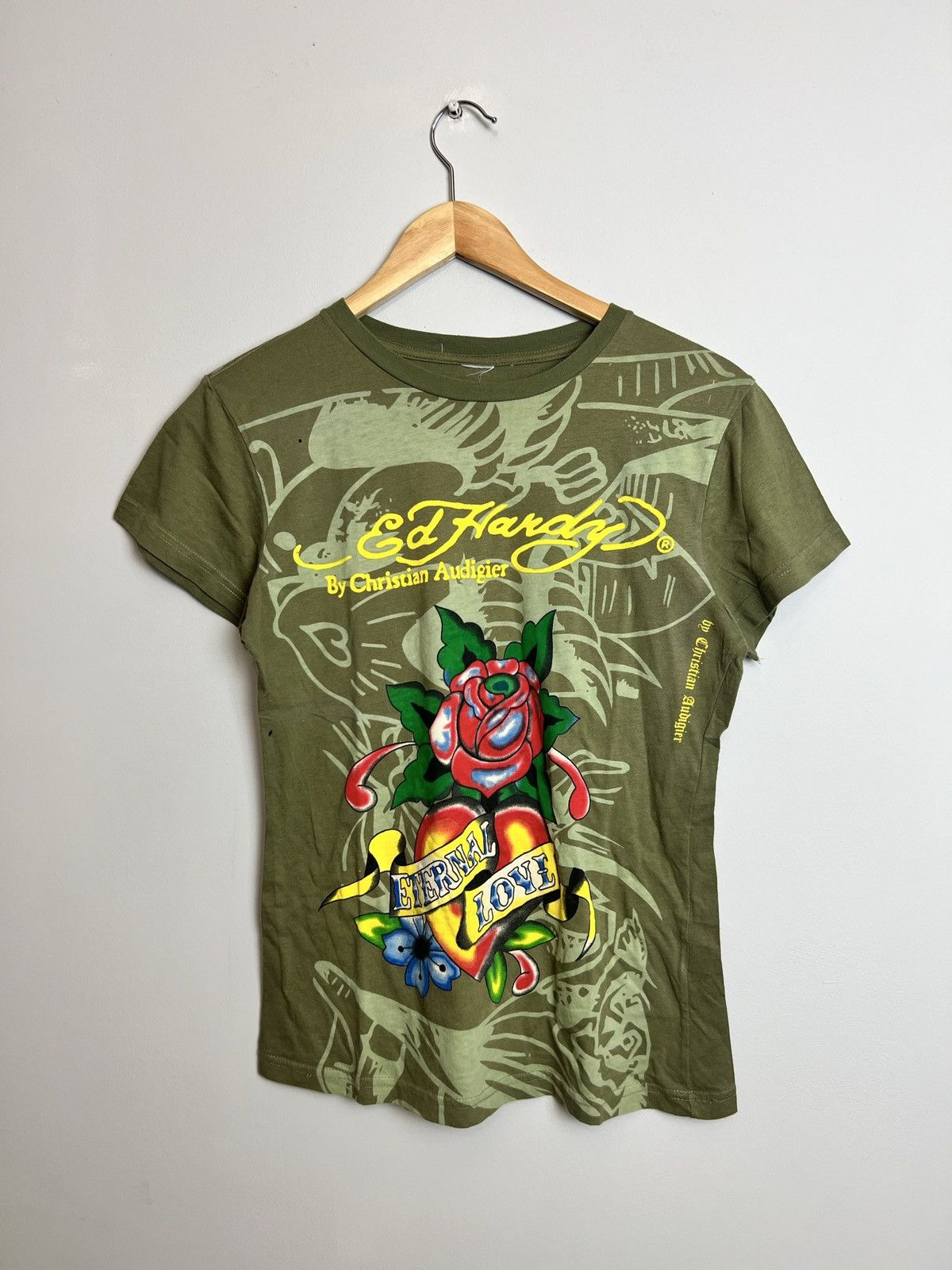 Christian Audigier Y2K Ed Hardy By Christian Audigier T Shirt Skull All Printed Size M / US 6-8 / IT 42-44 - 1 Thumbnail