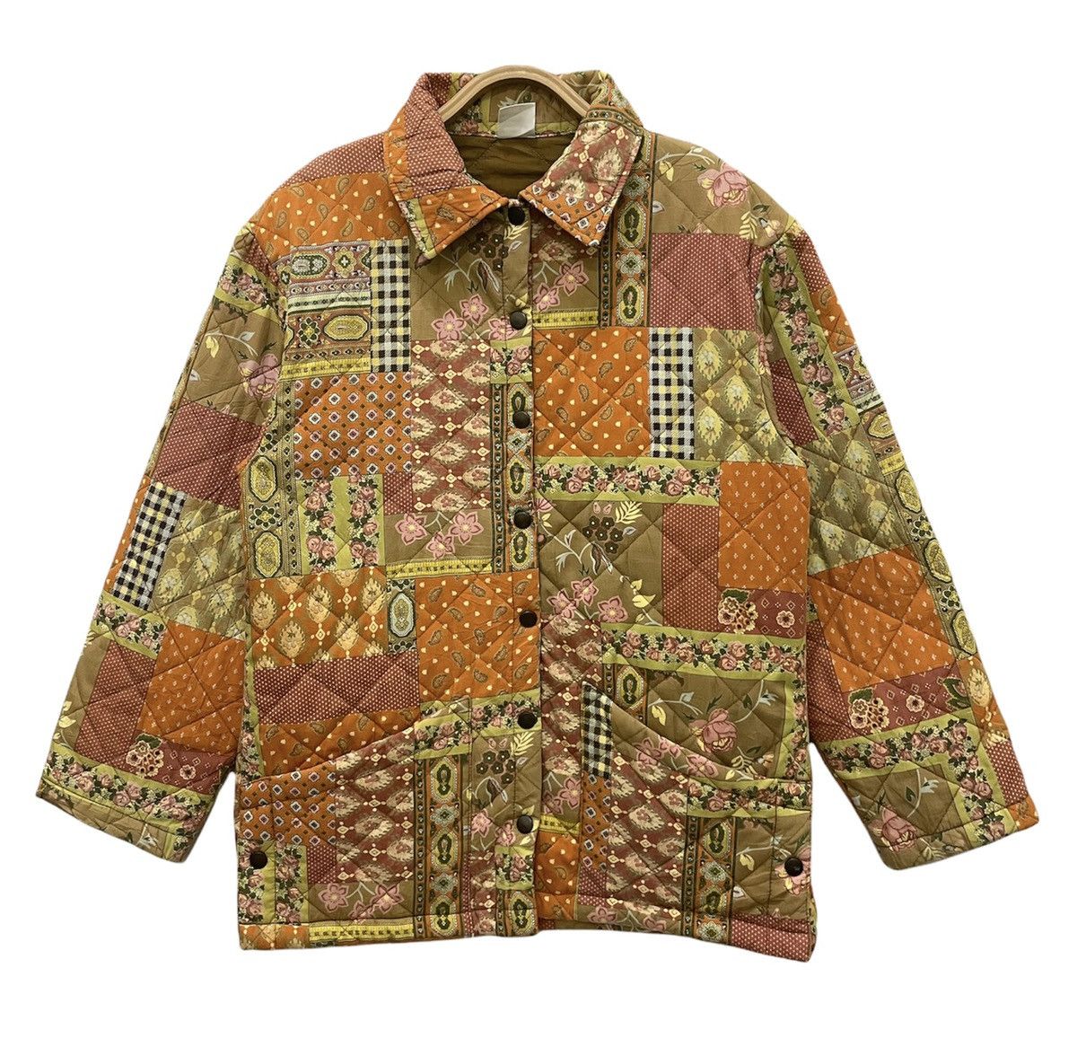 United Colors Of Benetton United Colors of Benetton Patchwork Quilted Jacket Size US S / EU 44-46 / 1 - 1 Thumbnail
