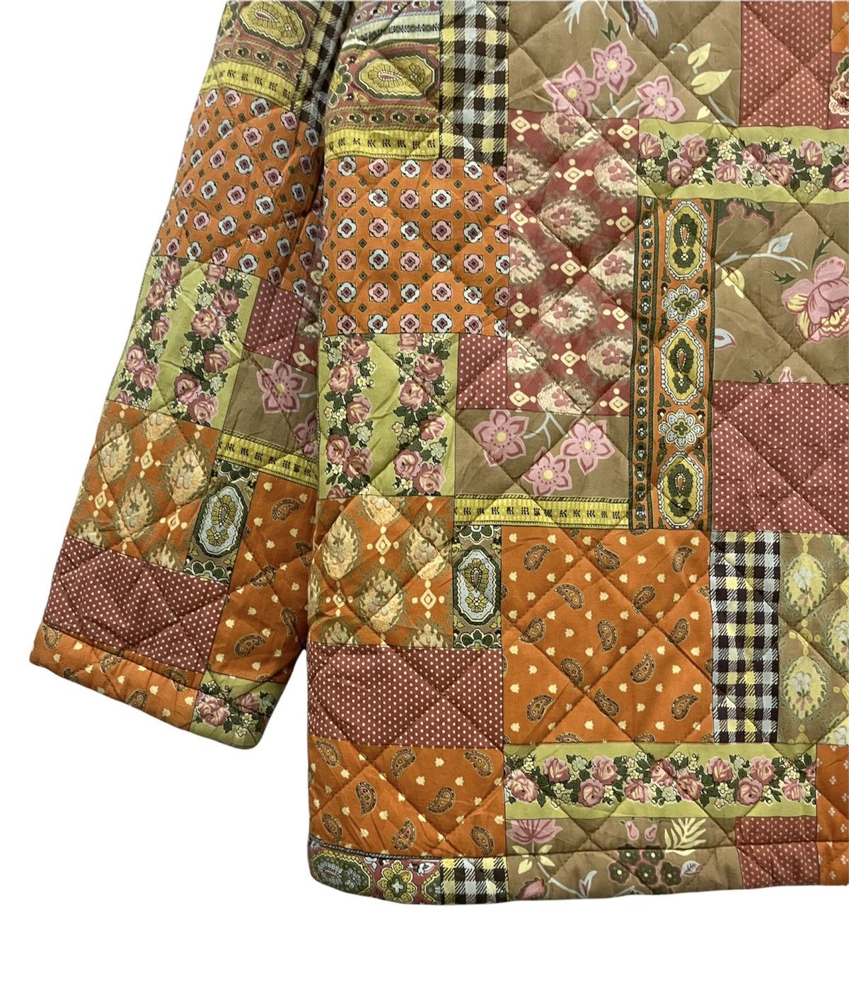 United Colors Of Benetton United Colors of Benetton Patchwork Quilted Jacket Size US S / EU 44-46 / 1 - 16 Thumbnail