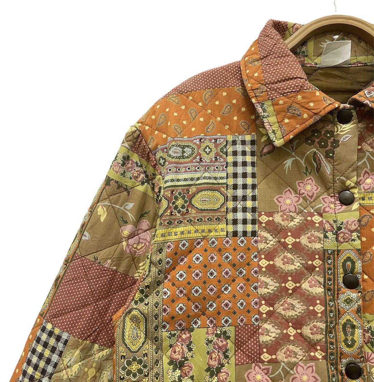 United Colors Of Benetton United Colors of Benetton Patchwork Quilted Jacket Size US S / EU 44-46 / 1 - 2 Thumbnail
