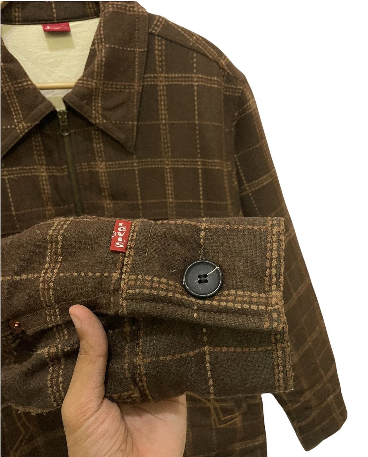 Levi's Levi’s Type 1 Jeans Checkered Zipper Jacket Size US M / EU 48-50 / 2 - 8 Thumbnail
