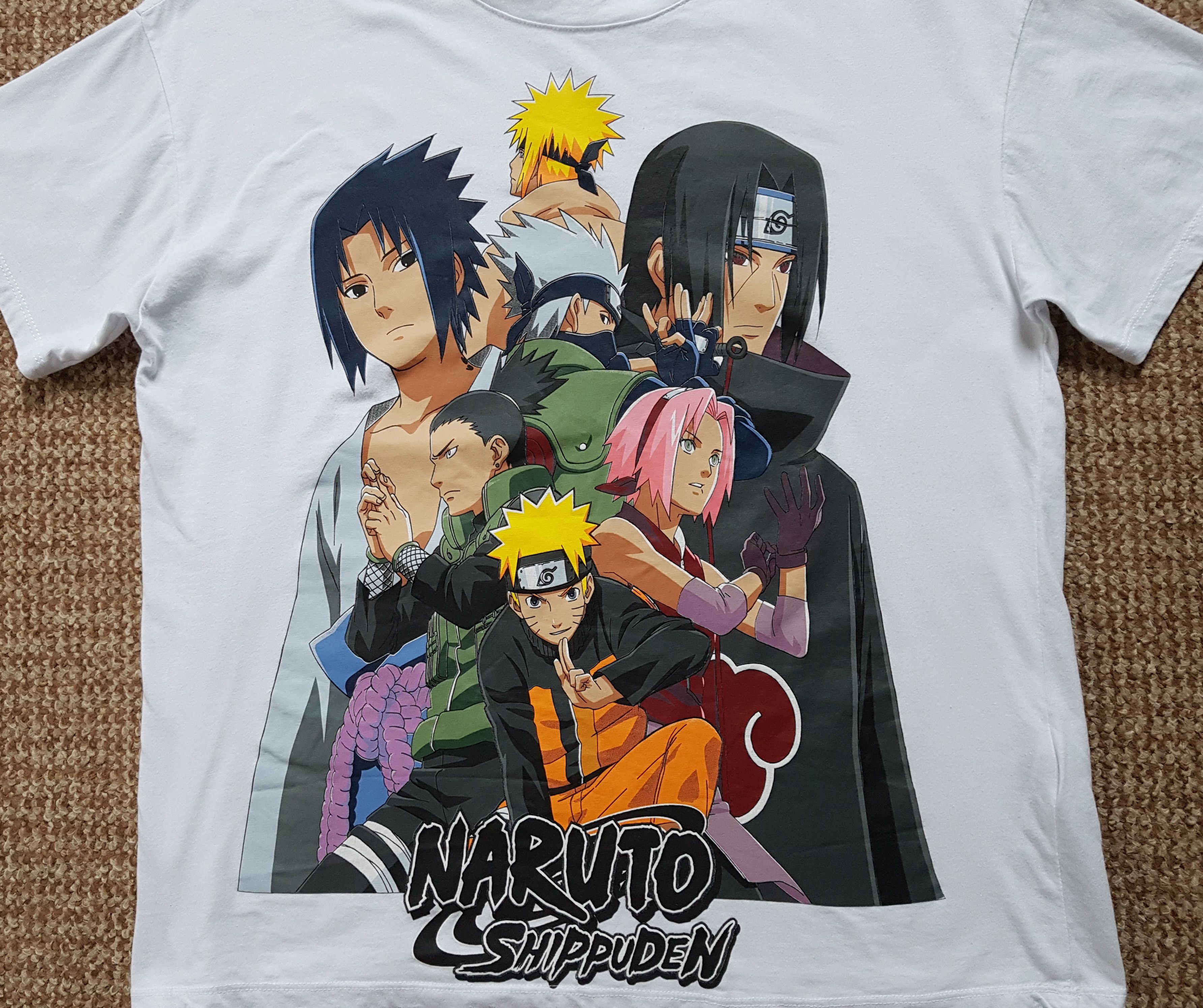 Anime Naruto Shippuden Anime Print Tee T Shirt Vintage Size US S / EU 44-46 / 1 - 2 Thumbnail