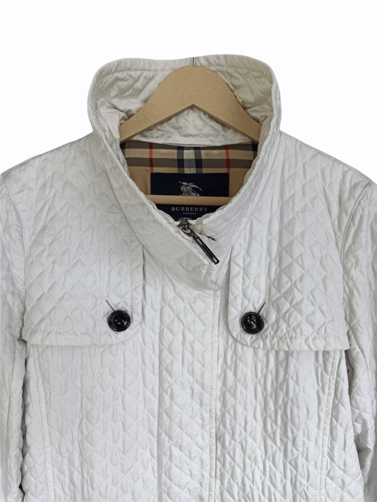 Burberry Burberry London Quilted Nova Check Women Trench Coat Size ONE SIZE - 7 Thumbnail