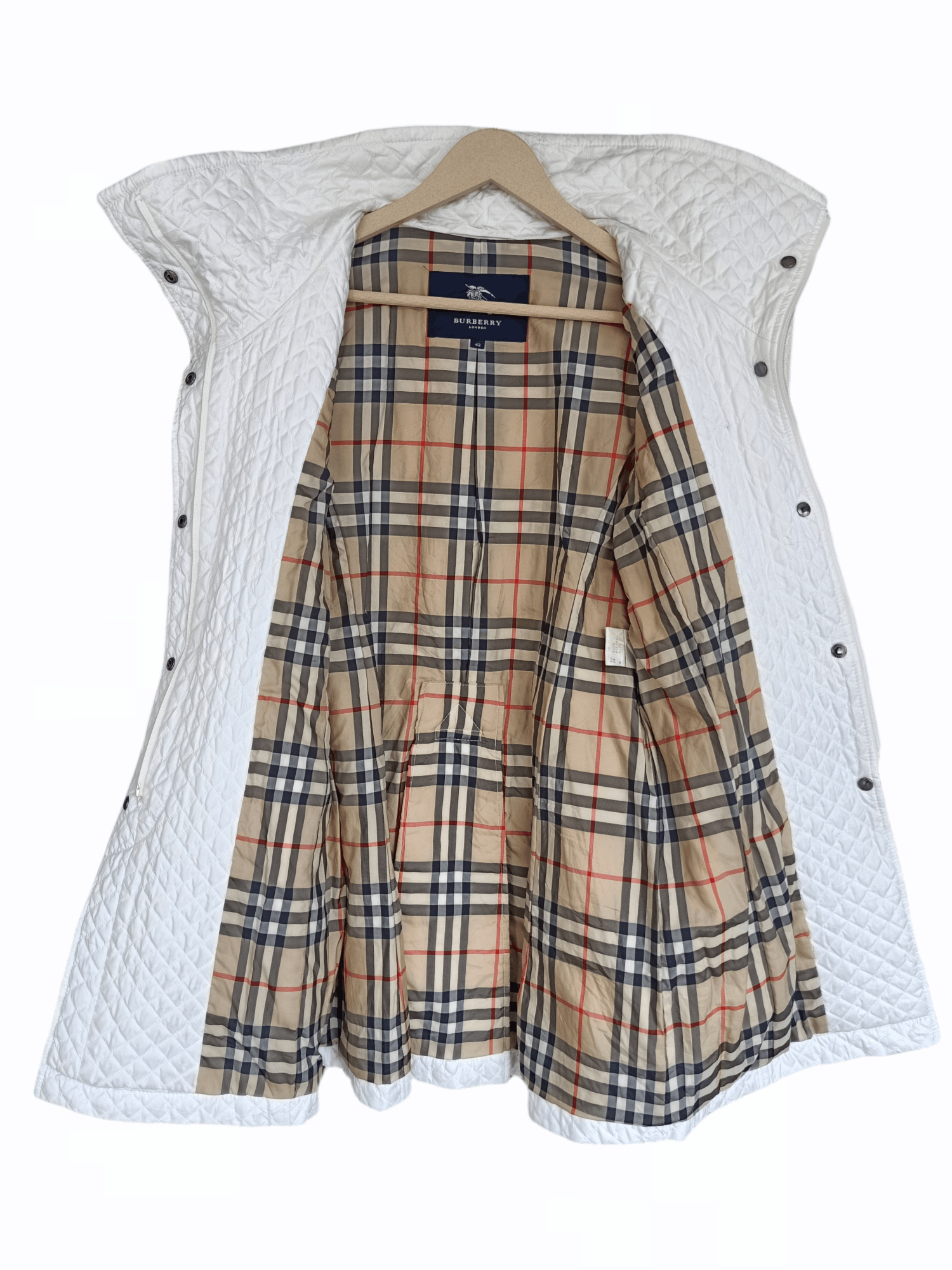 Burberry Burberry London Quilted Nova Check Women Trench Coat Size ONE SIZE - 1 Thumbnail