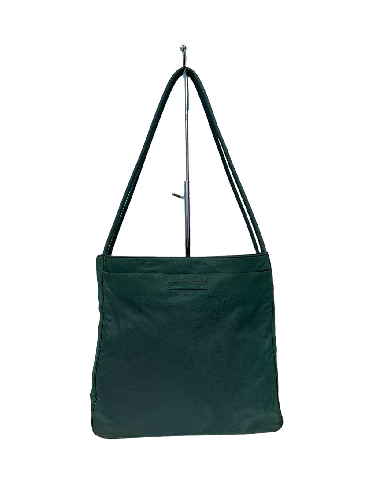 Prada × Vintage AUTHENTIC VINTAGE PRADA GREEN NYLON SHOULDER BAG Size ONE SIZE - 2 Thumbnail