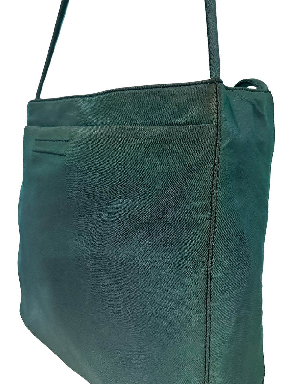 Prada × Vintage AUTHENTIC VINTAGE PRADA GREEN NYLON SHOULDER BAG Size ONE SIZE - 7 Thumbnail